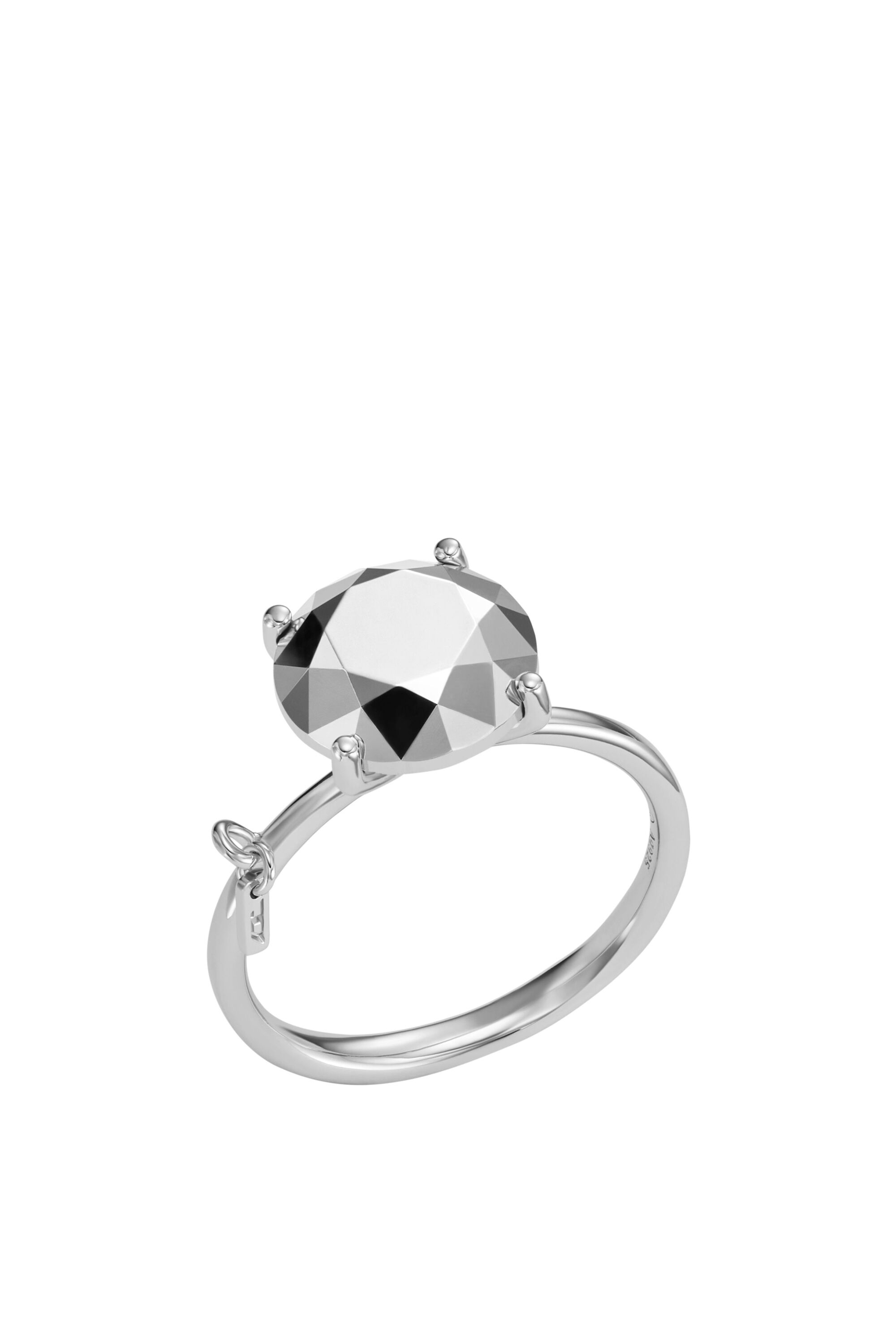 Diesel - DL1353040 JEWEL, Unisex's Diamond Cut Sterling Silver Ring in Silver - 1