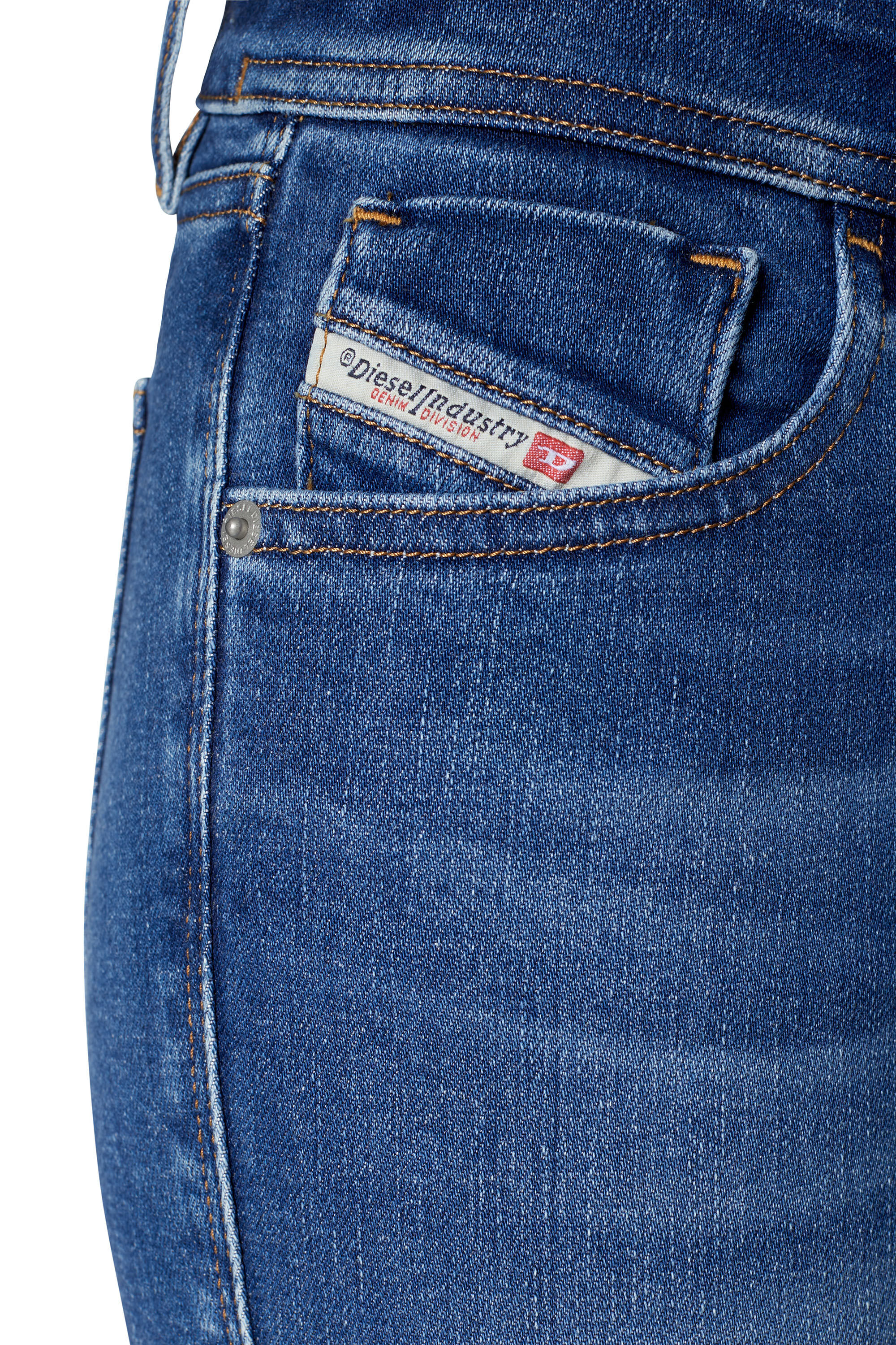 Diesel - 2018 SLANDY-LOW 09C21 Super skinny Jeans, Medium blue - Image 6