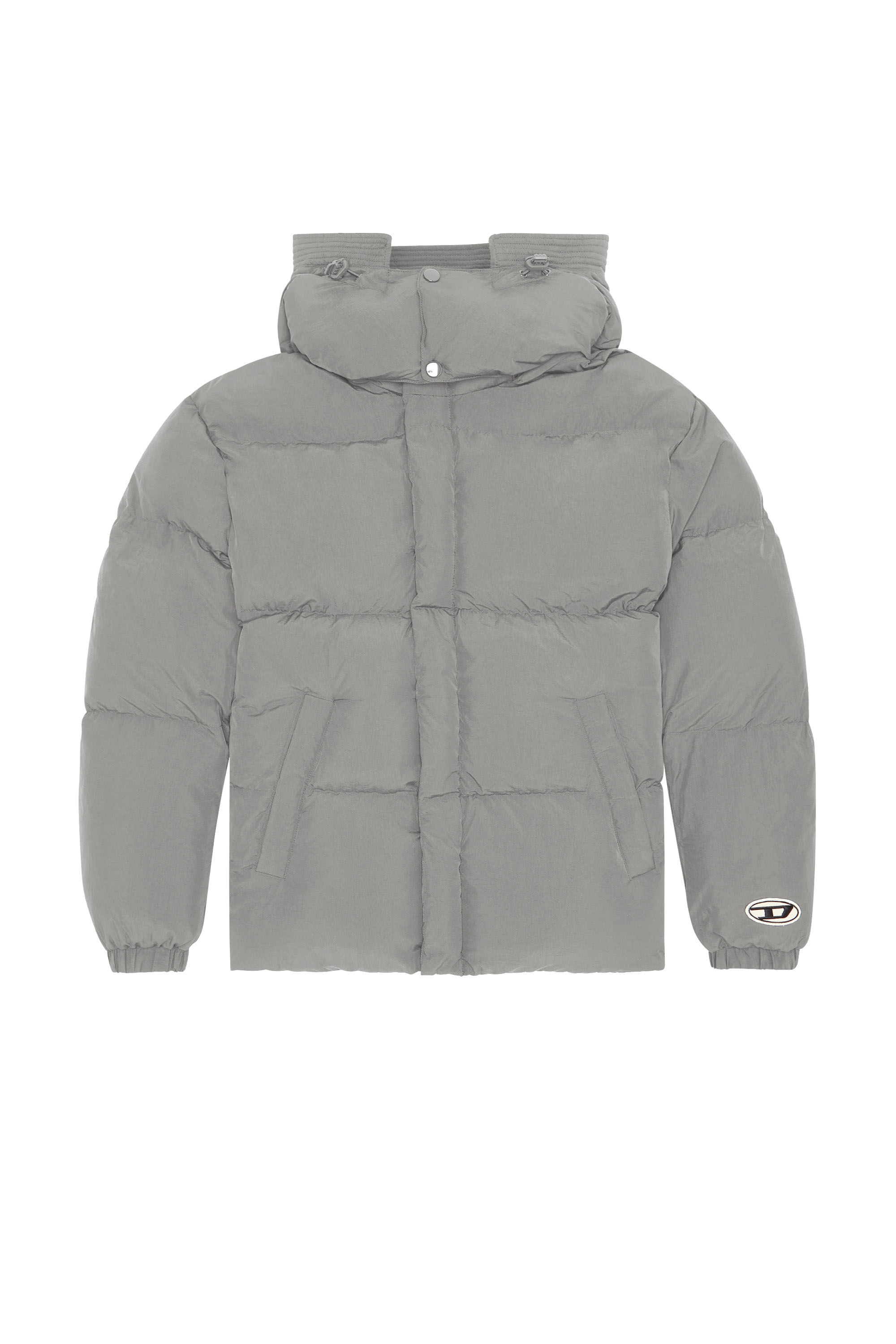 Diesel - W-ROLF-NW, Man's Polygiene ViralOff® real down jacket in Grey - 2
