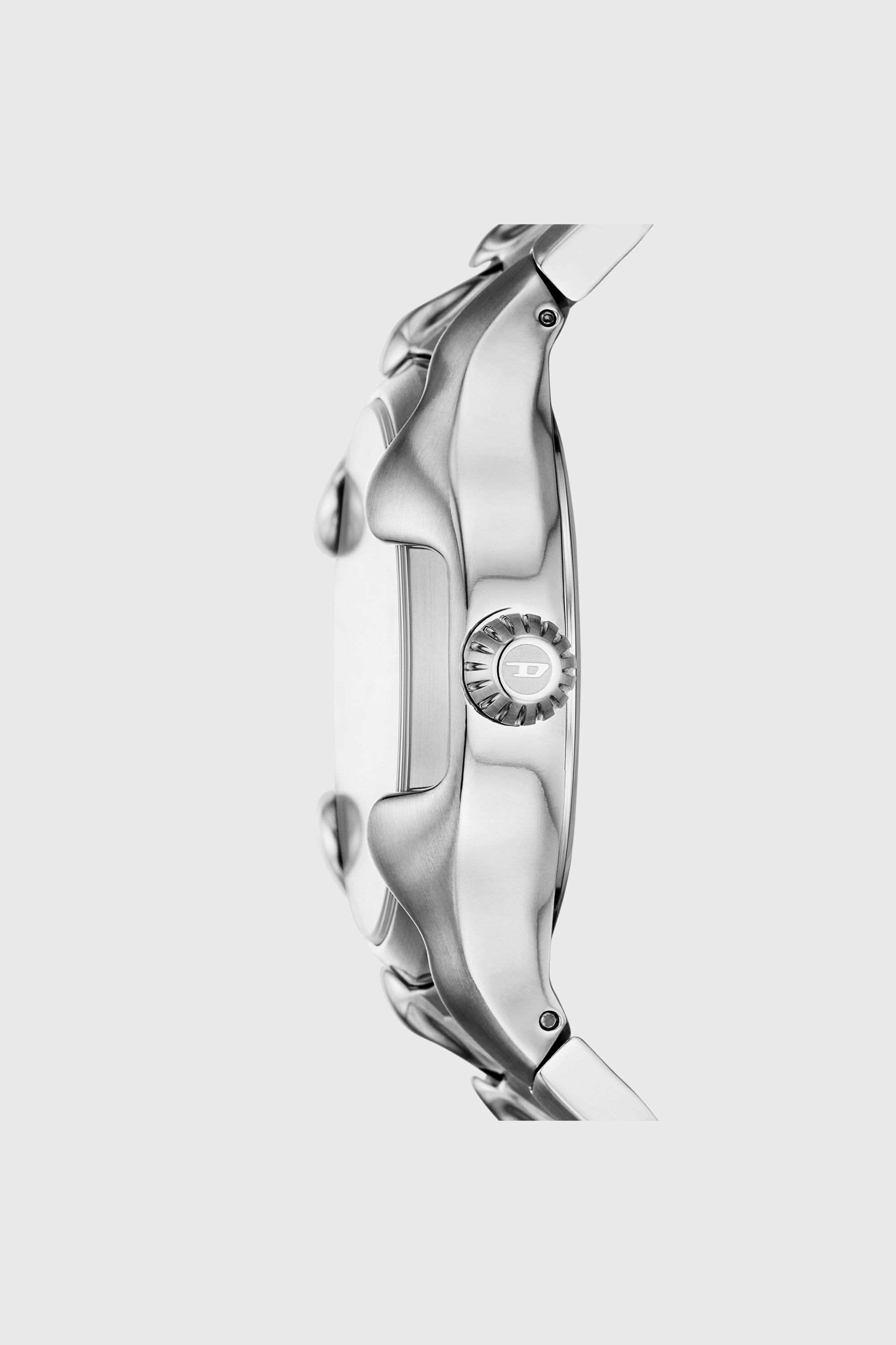 Diesel - DZ2185, Man's Vert Three-Hand Date Stainless Steel Watch in Silver - 3