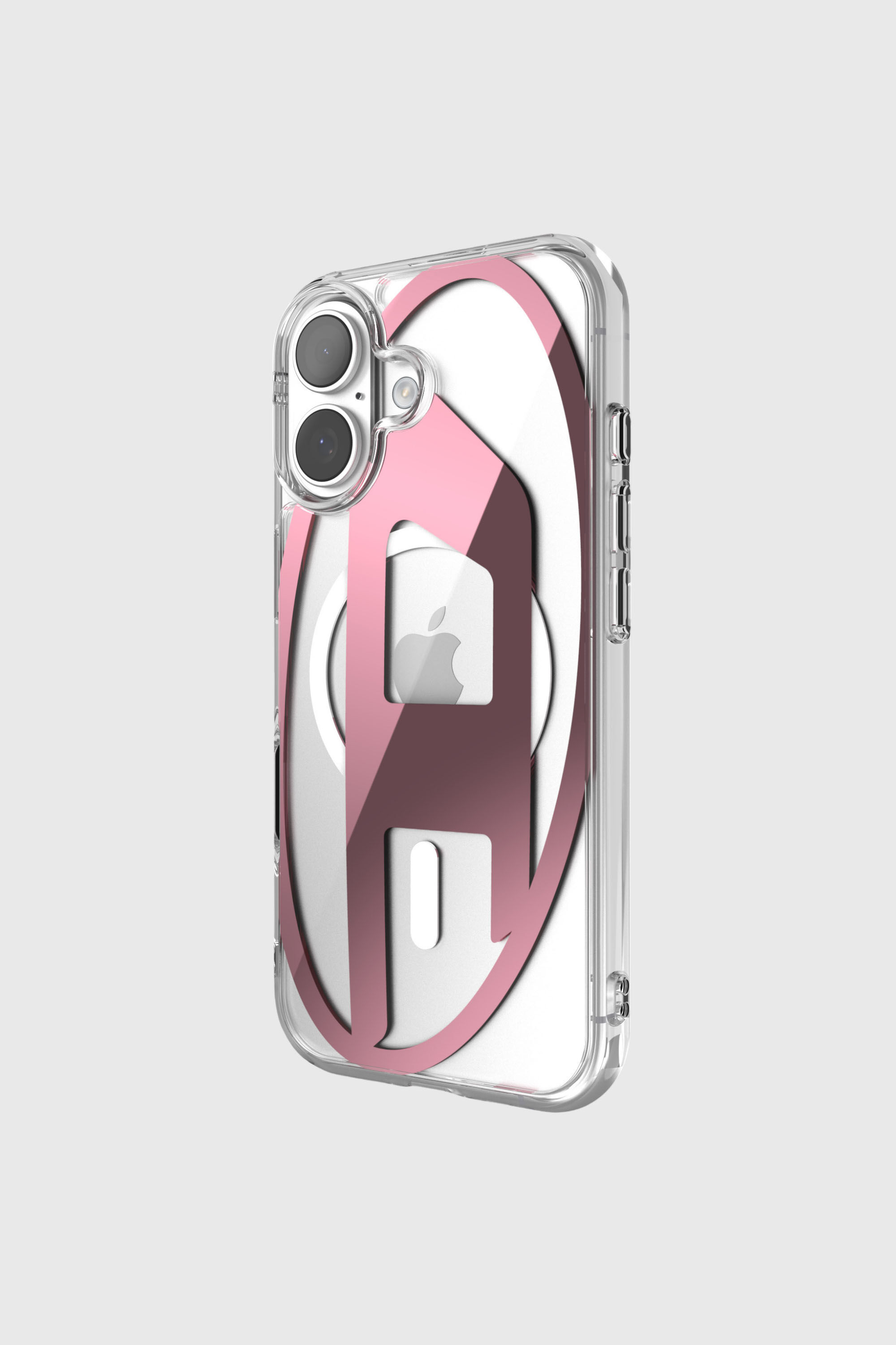 Diesel - 60419 AOP CASE, Unisex's Oval D metallic case with magsafe for iPhone 17 in Pink - 3