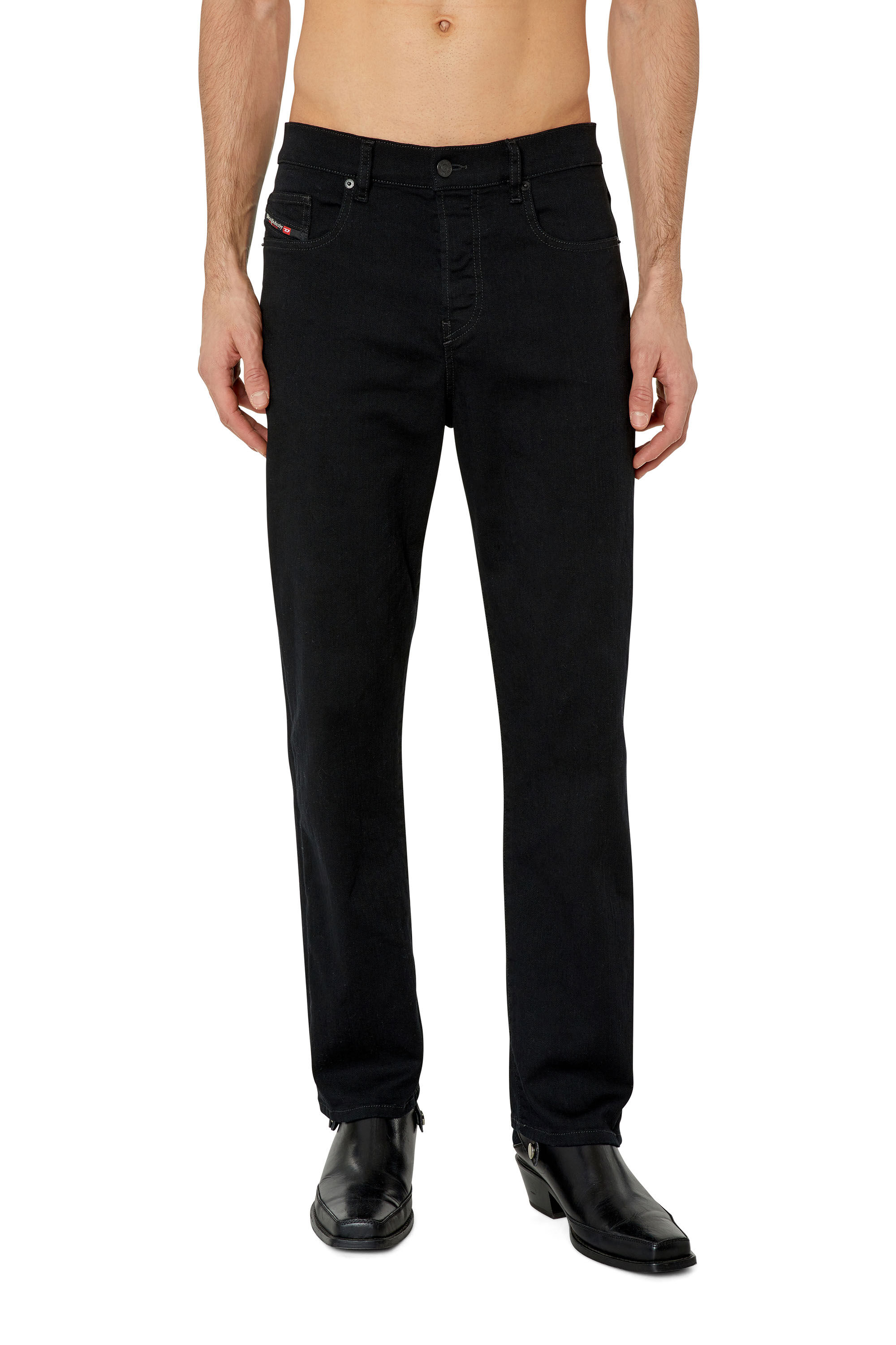 Diesel - 2020 D-Viker 069YP Straight Jeans, Black/Dark grey - Image 3