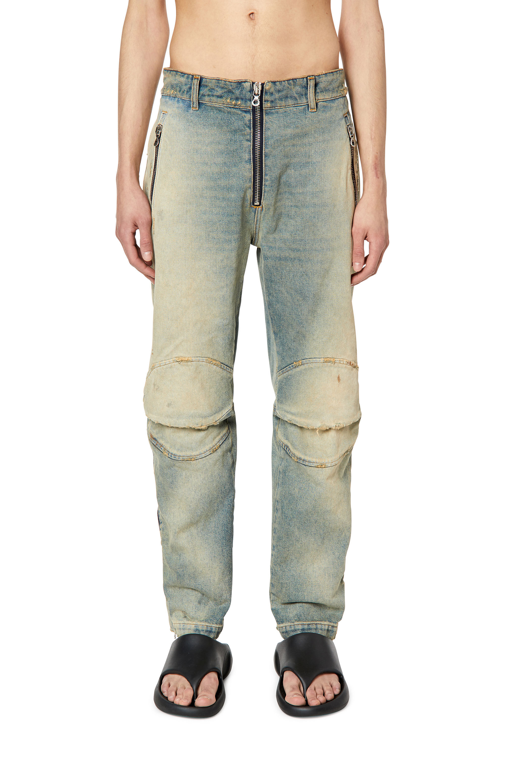 Diesel - Straight Jeans D-Generate 0ENAV, Light Blue - Image 3