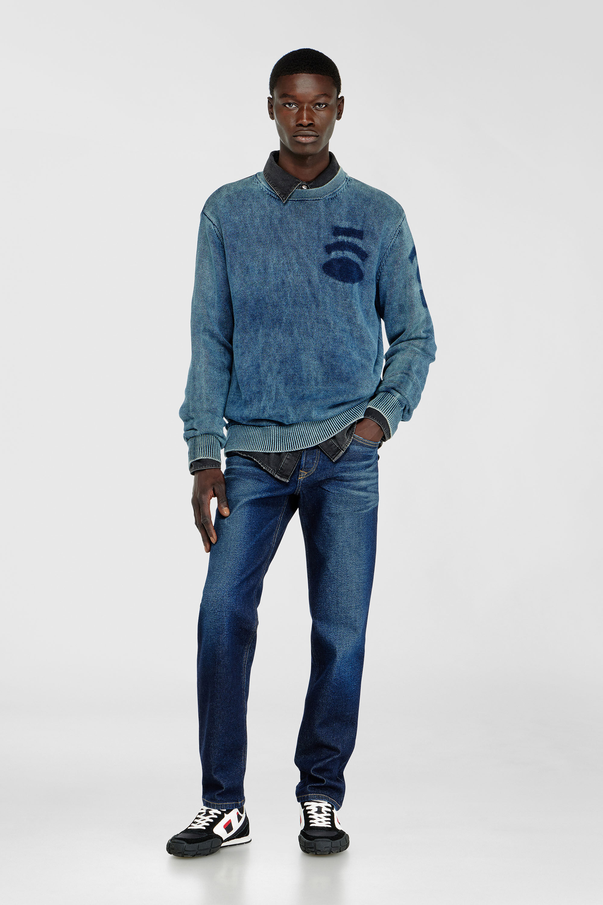 Diesel - Man's Regular Jeans 2023 D-Finitive 0KBBV, Dark Blue - 1