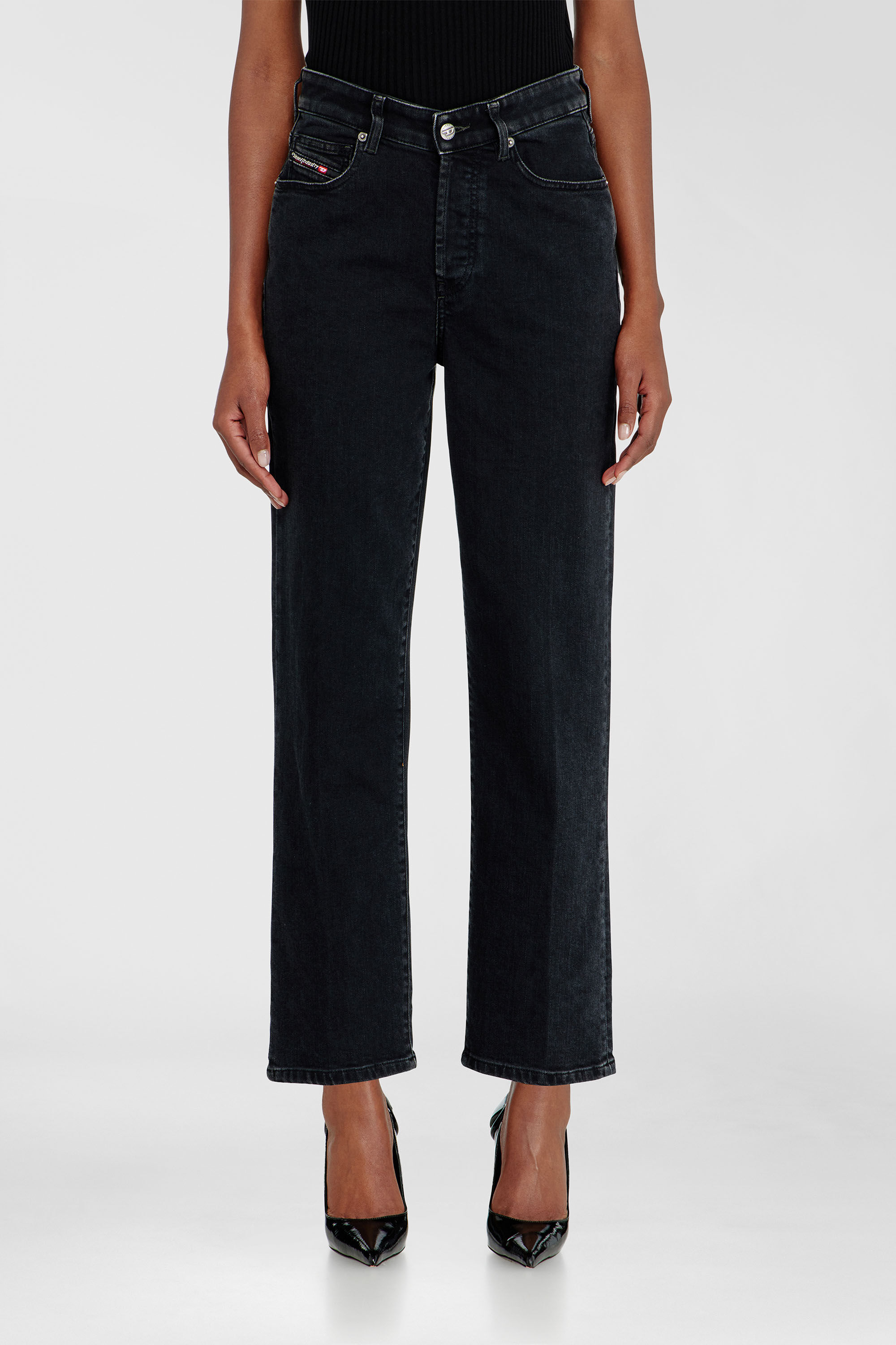 Diesel - Woman's Regular Jeans 1981 D-Went 09N89, Black/Dark grey - 4
