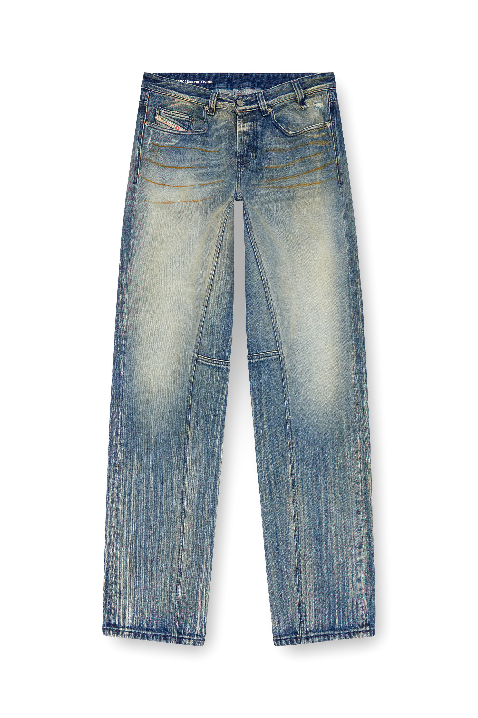 Diesel - Man's Straight Jeans 2001 D-Macro 09I97, Medium blue - 2