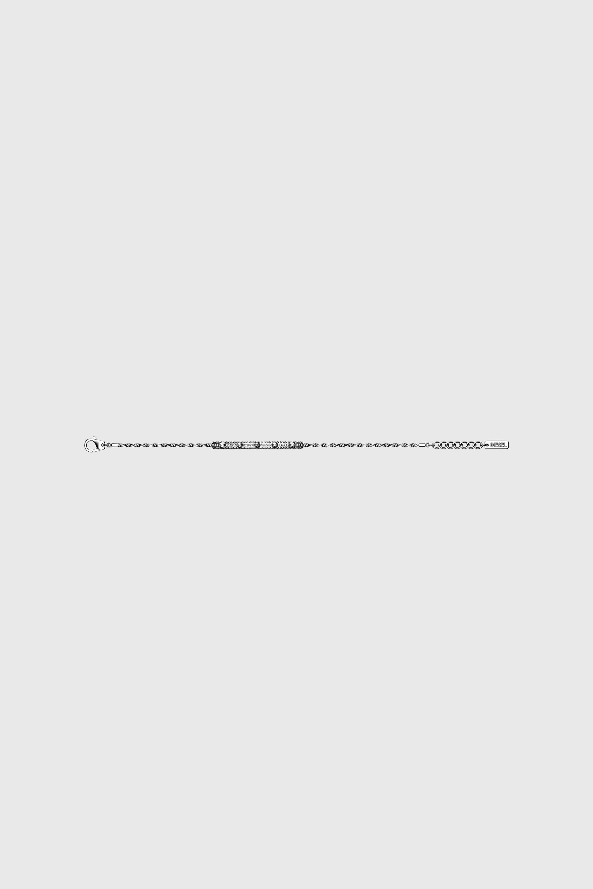 Diesel - DX1725040, Unisex's Stainless Steel ID Bracelet in Silver - 3