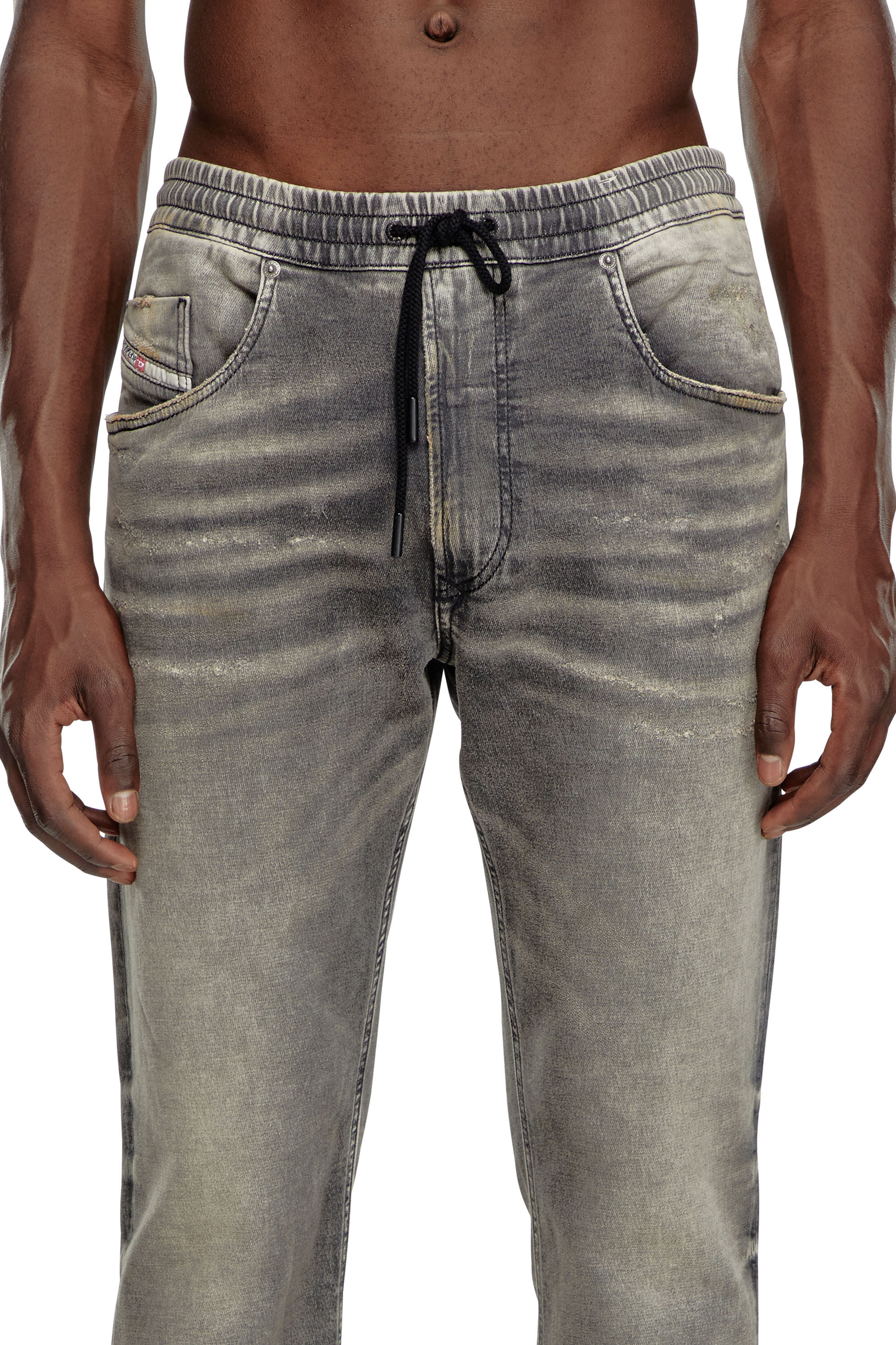 Diesel - Man Tapered 2030 D-Krooley Joggjeans® 068LQ, Grey - Image 5