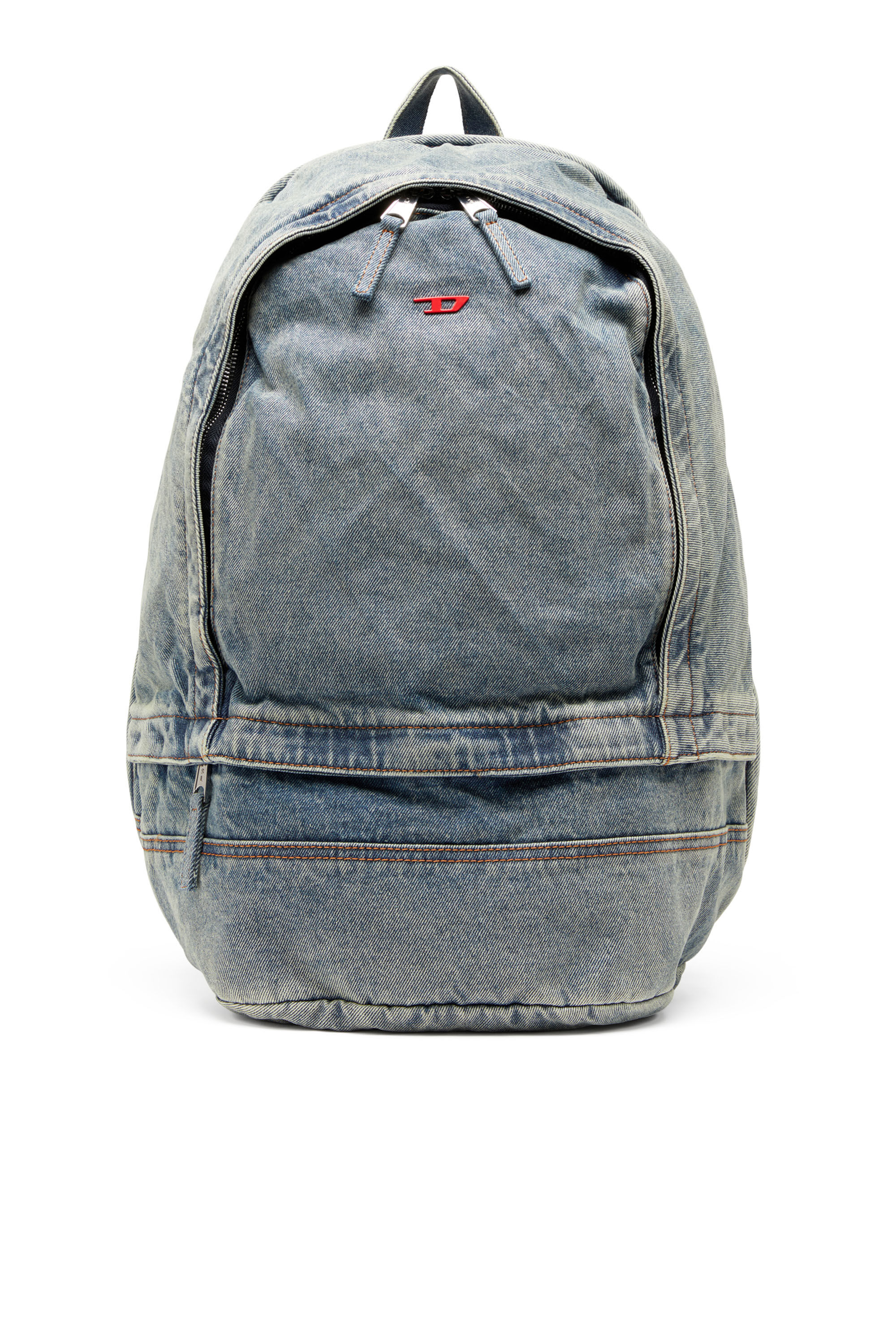 Diesel - RAVE BACKPACK, Man's Rave-Backpack in solarised denim in Blue - 1