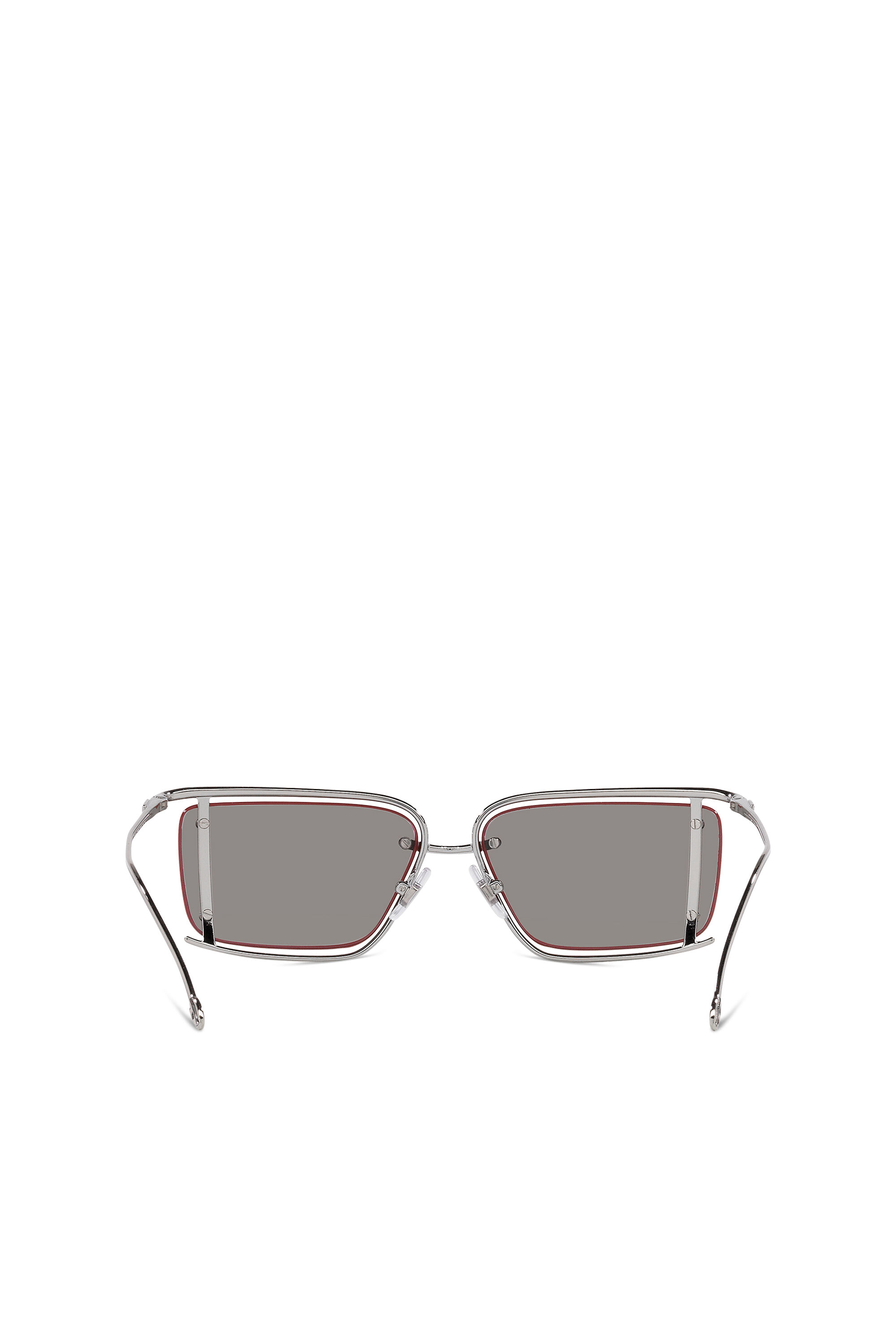 Diesel - 0DL1002, Unisex's Rectangle sunglasses in Silver - 3