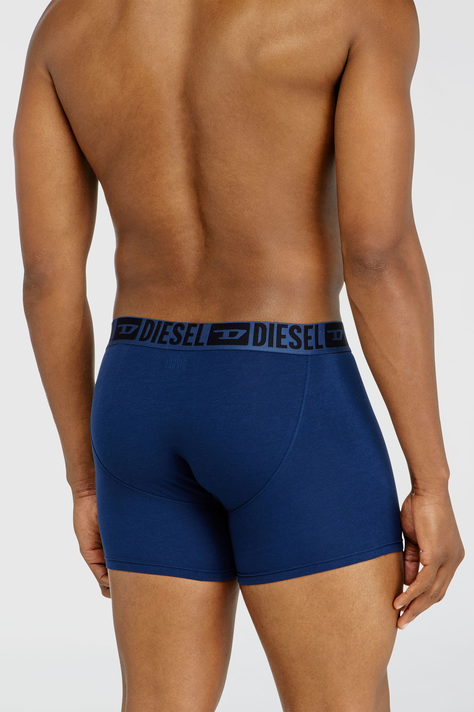 Diesel - SEBASTIAN-D-CORE-3PACK, Man's Three-pack boxer briefs in stretch cotton in Black/Blue - 4