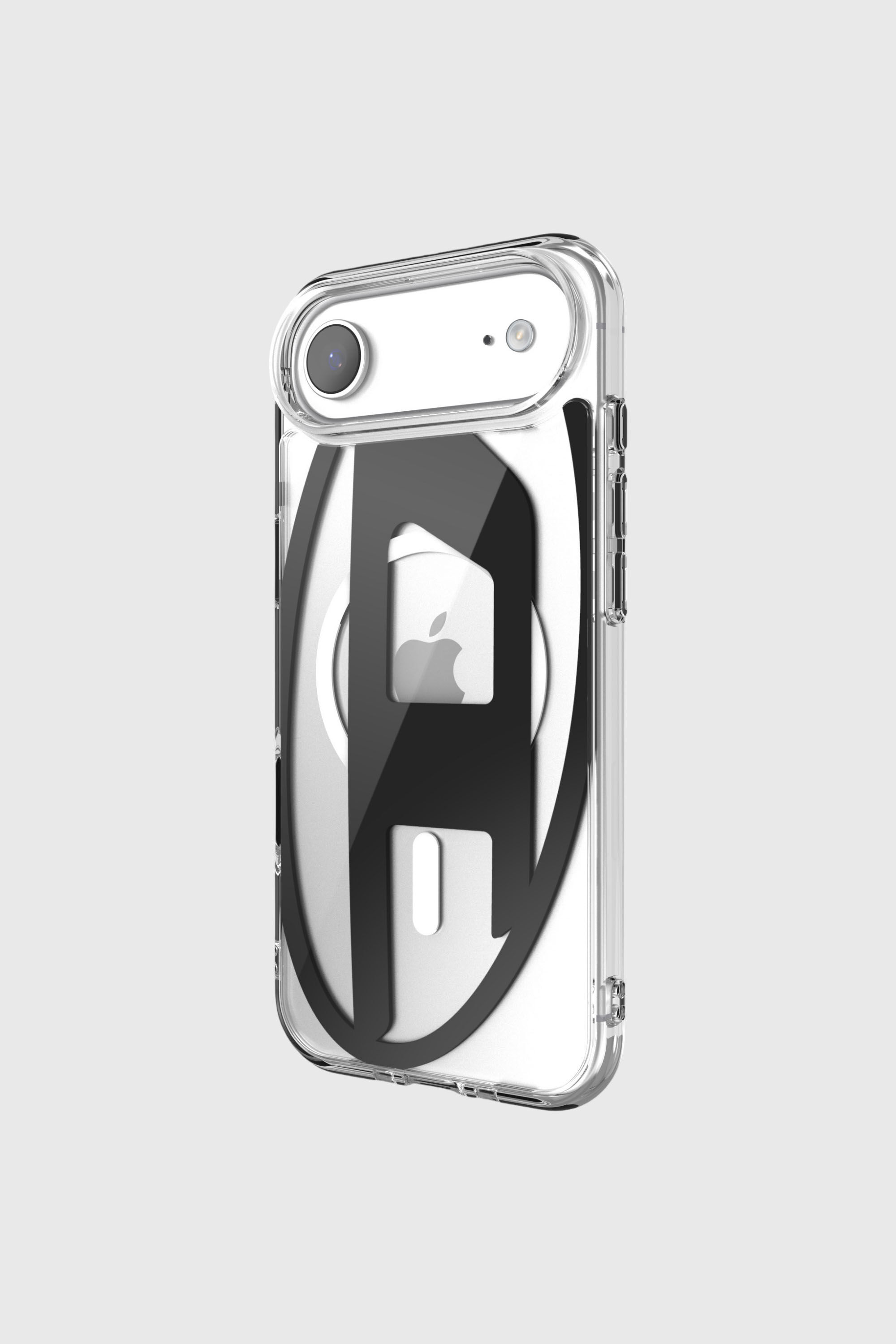 Diesel - 60416 AOP CASE, Unisex's Oval D metallic case with magsafe for iPhone 17 Air in Black - 3