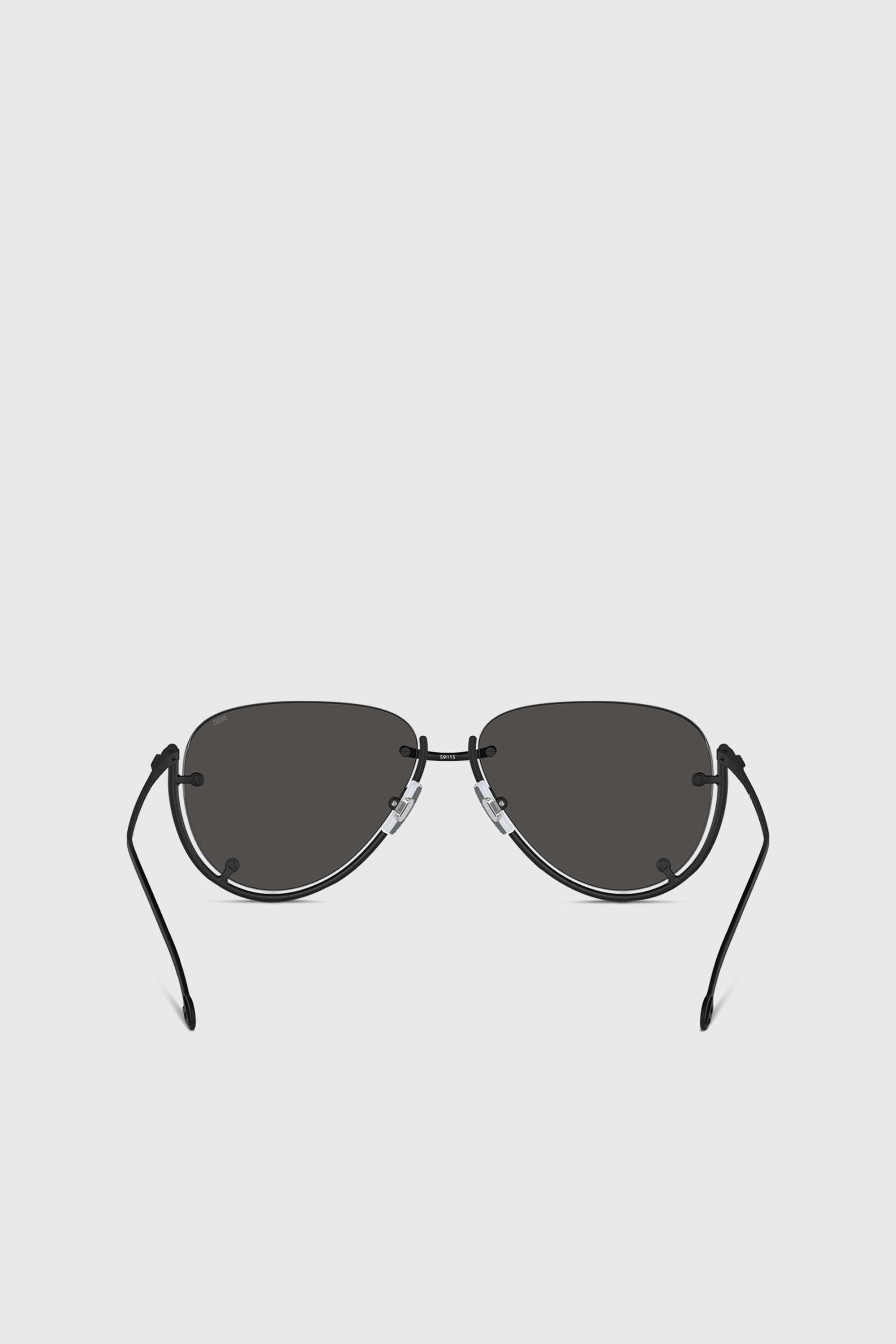 Diesel - 0DL1003, Unisex's Pilot model sunglasses in Black - 3