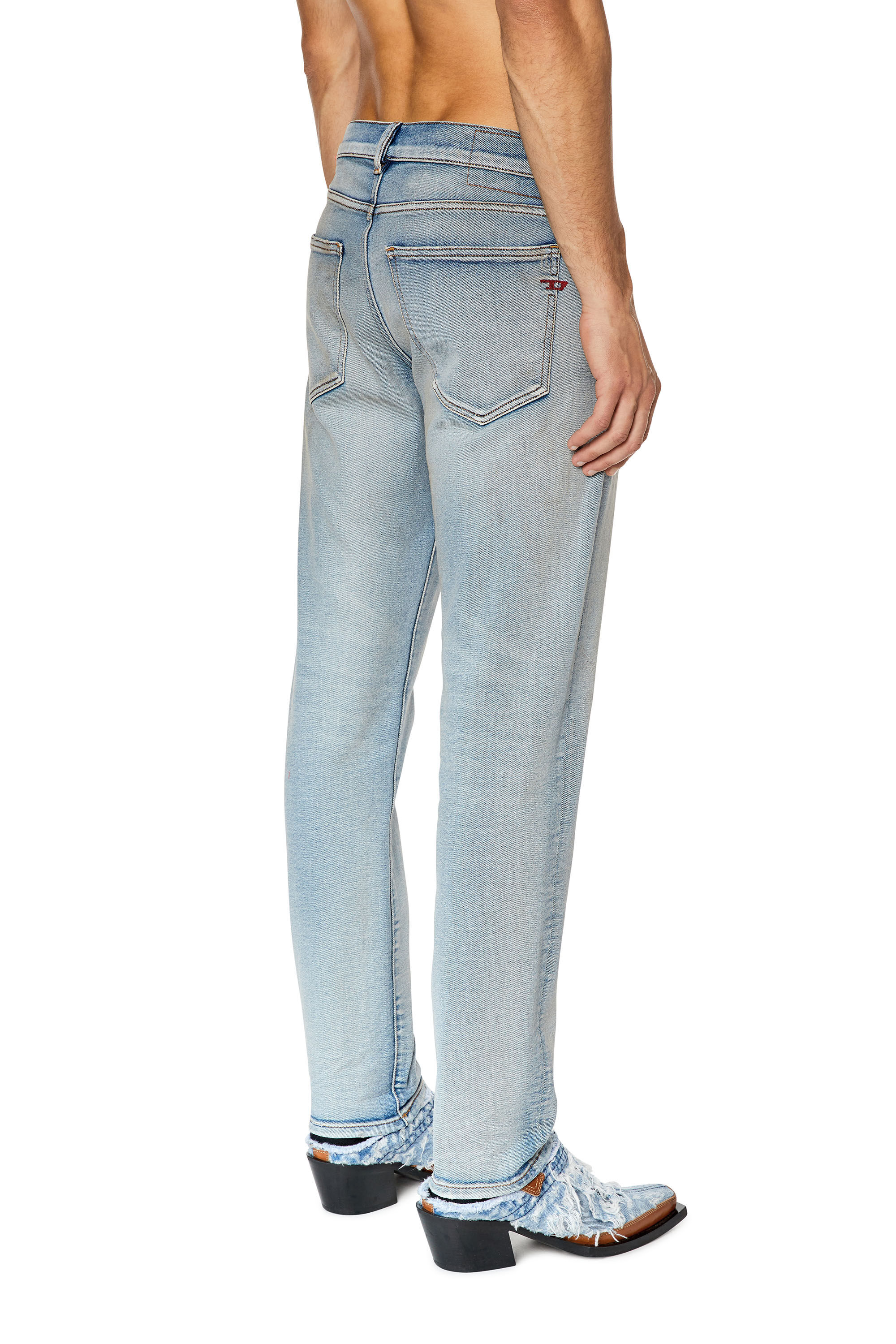 Diesel - Slim Jeans 2019 D-Strukt 09E84, Light Blue - Image 4
