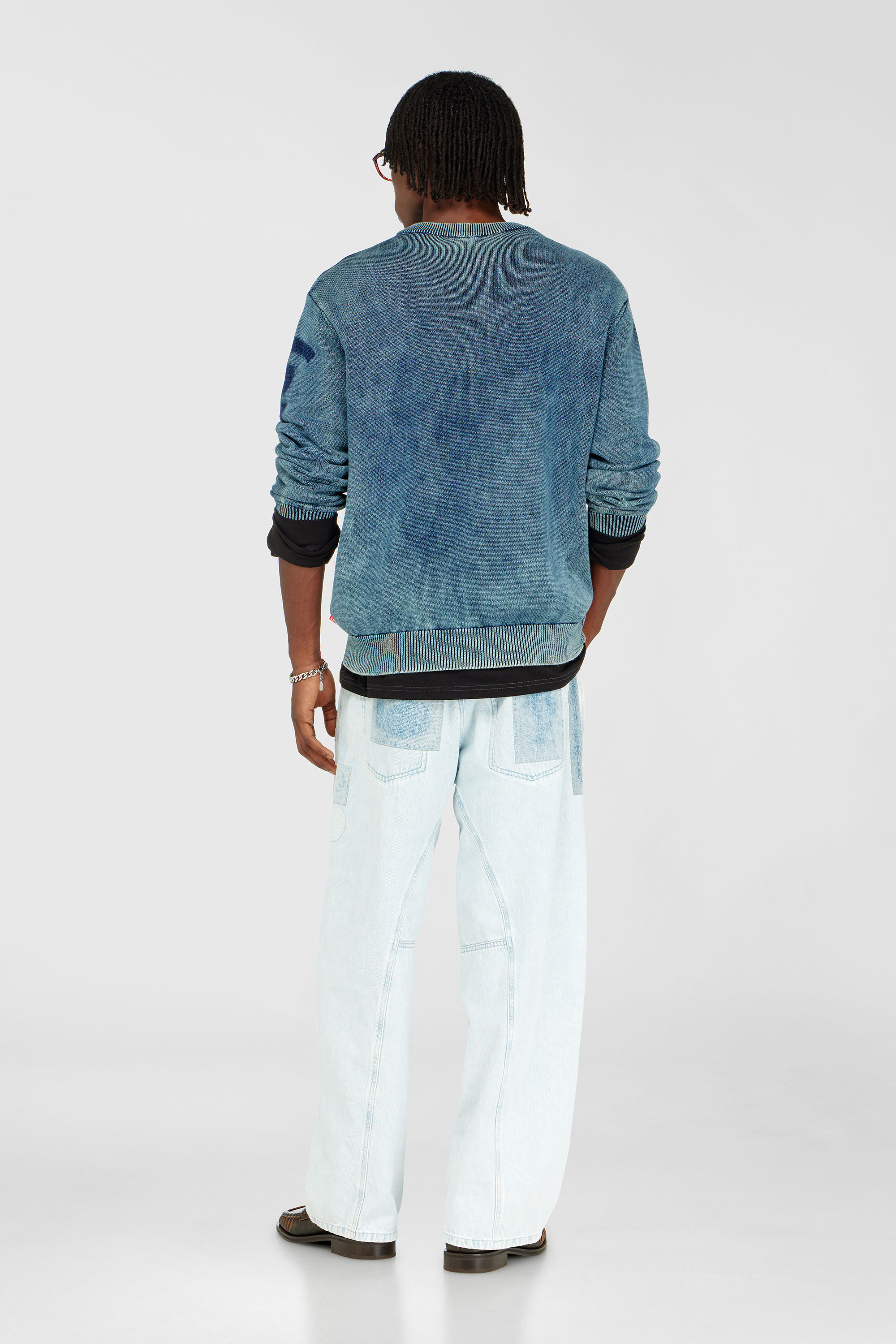 Diesel - Unisex's Relaxed Jeans 1997 D-Enim-M 0IFBQ, Light Blue - 3