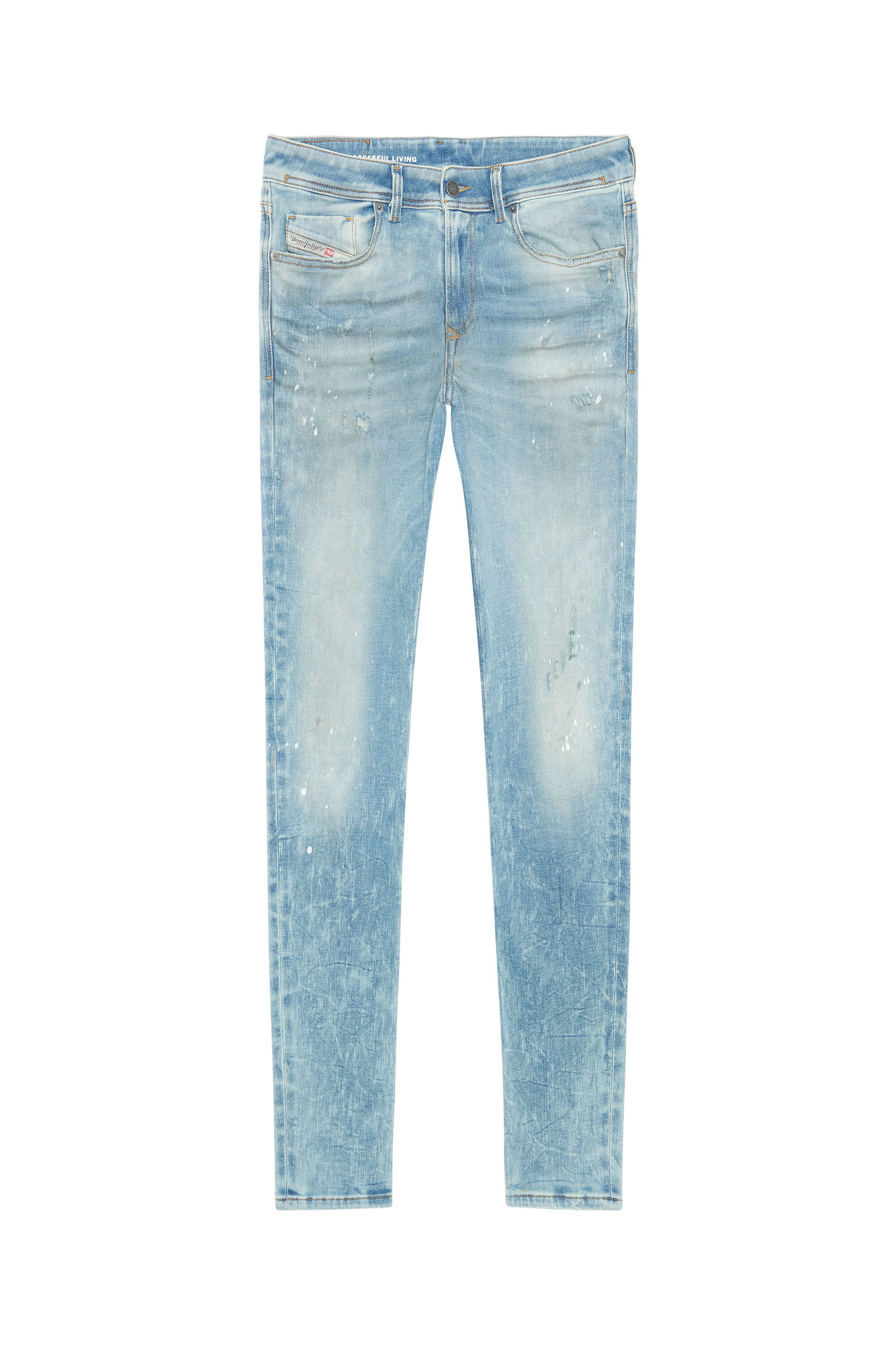 Diesel - 1979 Sleenker 09F08 Skinny Jeans, Light Blue - Image 2