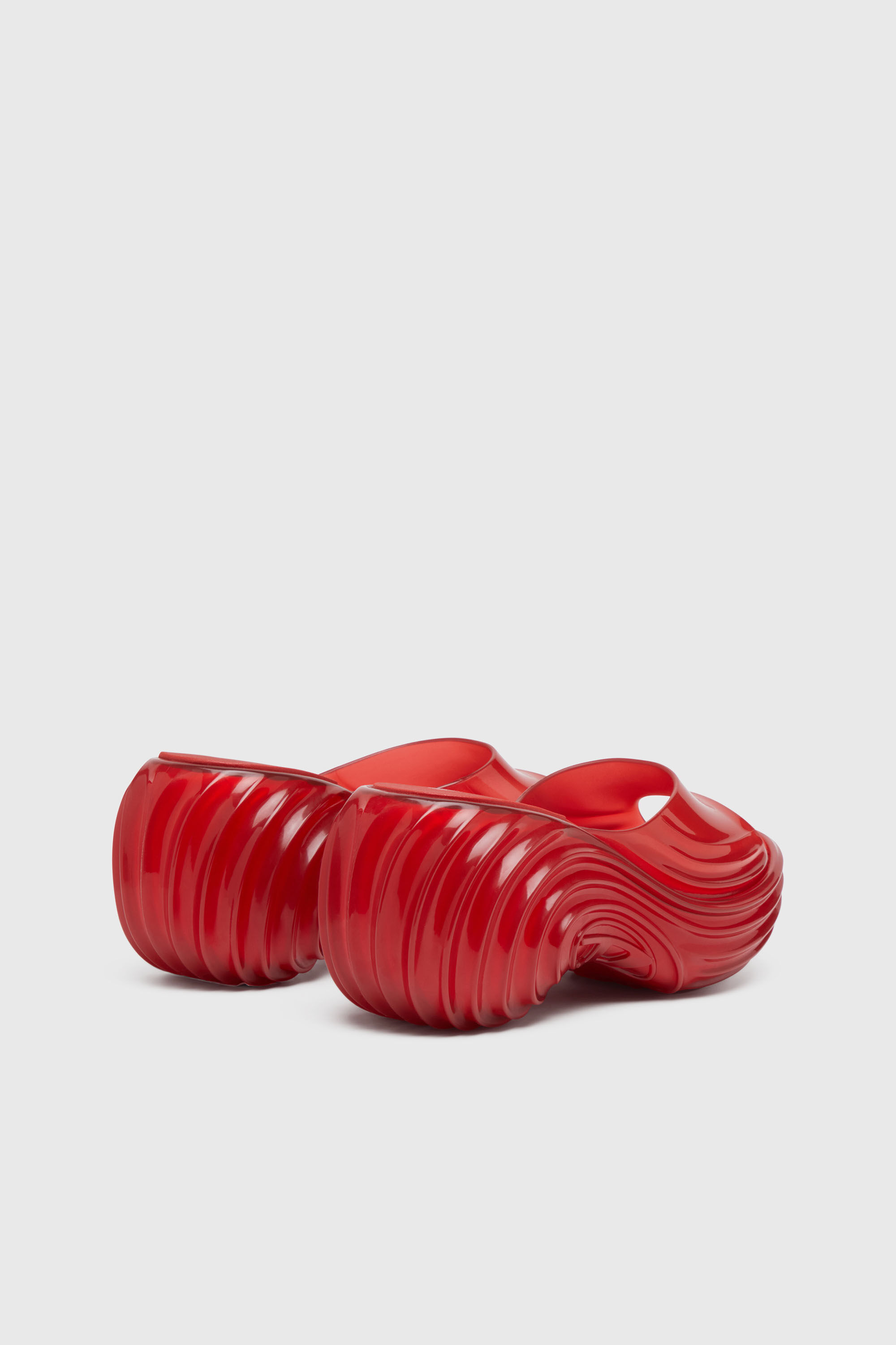 Diesel - MELISSA QUANTUM PLATFORM, Woman's Platform mule in Melflex&reg; in Red - 3