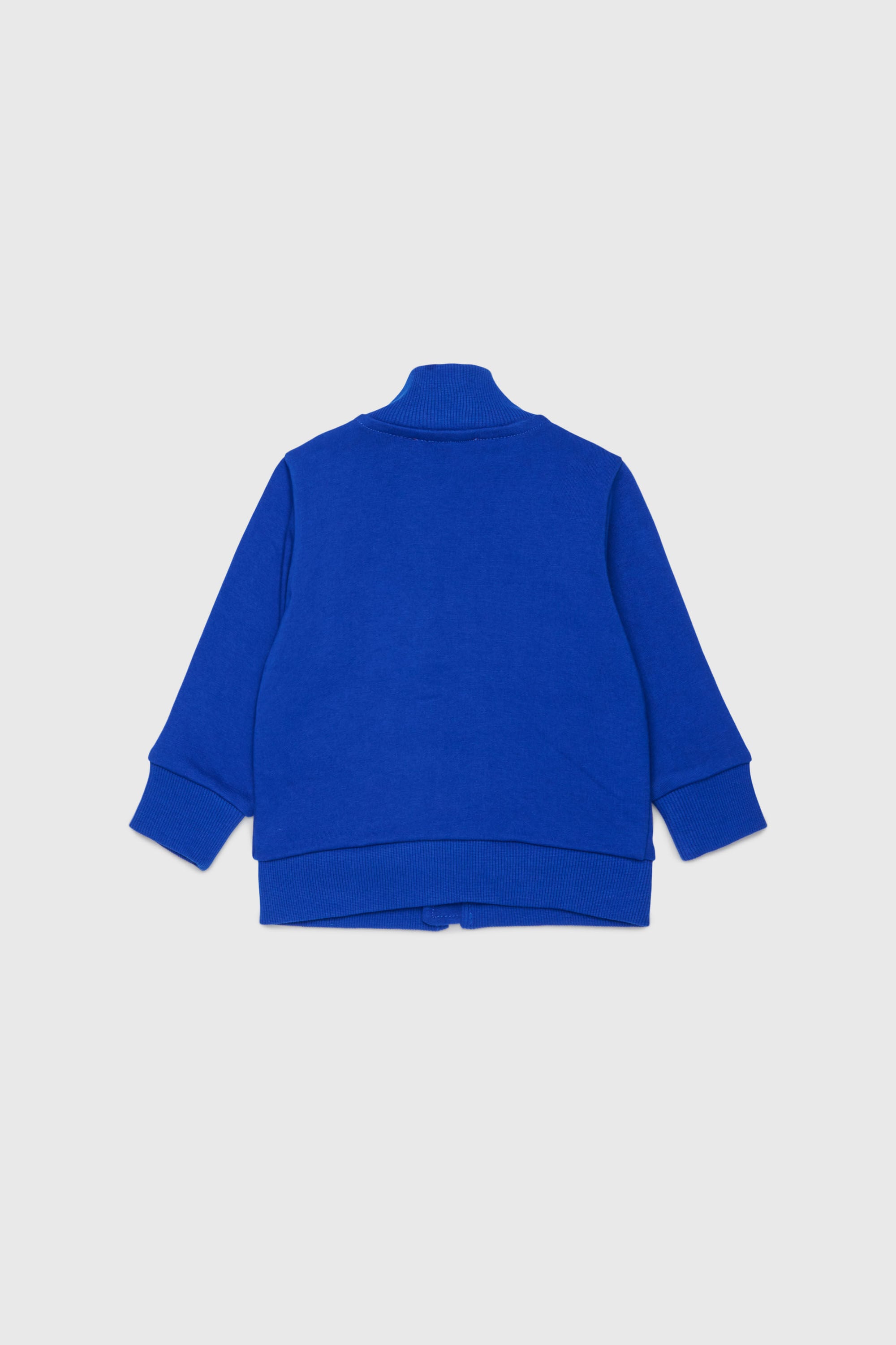 Diesel - SDSELZIPB, Unisex's Zip-up sweatshirt with logo print in Blue - 2