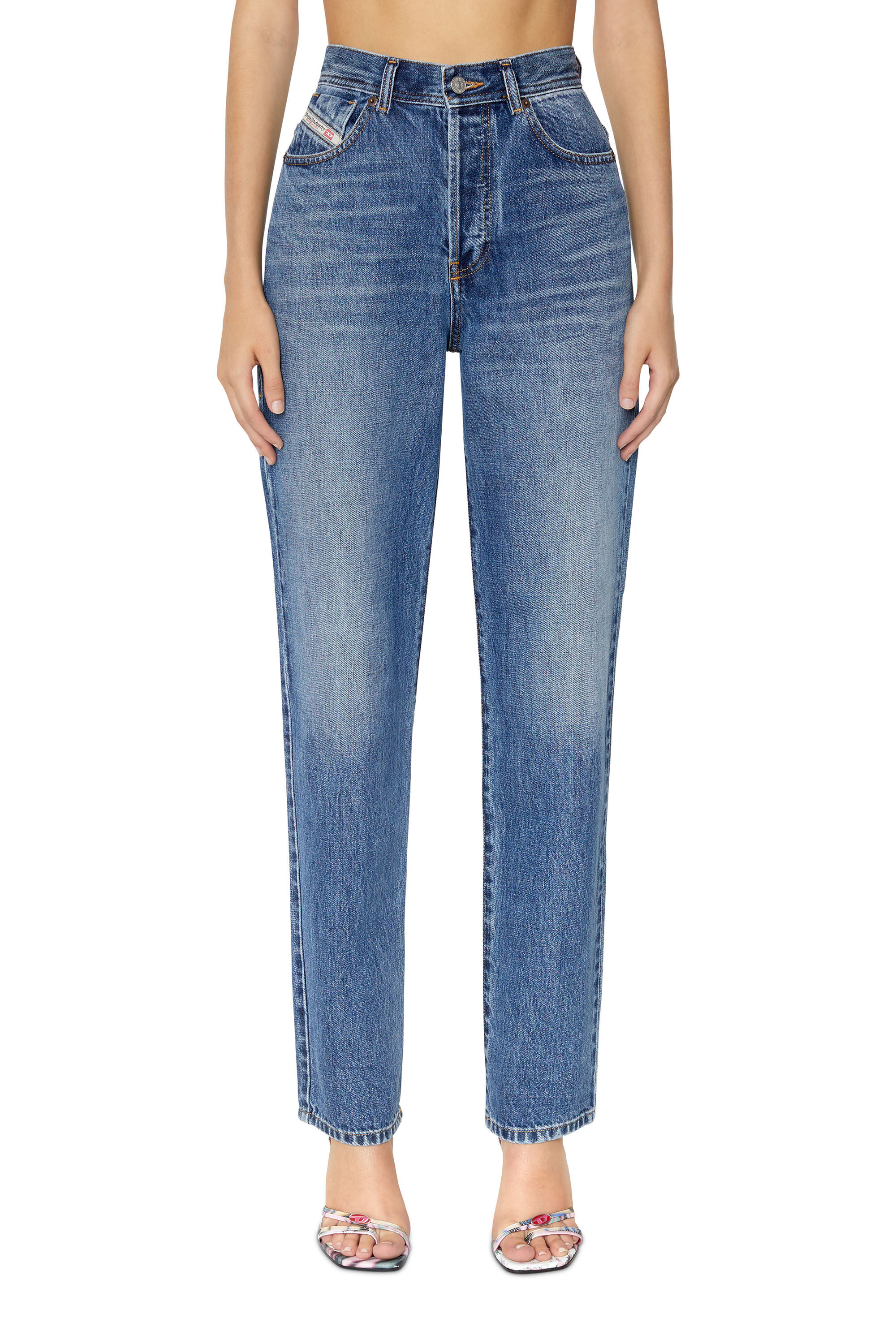 Diesel - 1956 D-Tulip 007C2 Straight Jeans, Medium blue - Image 2