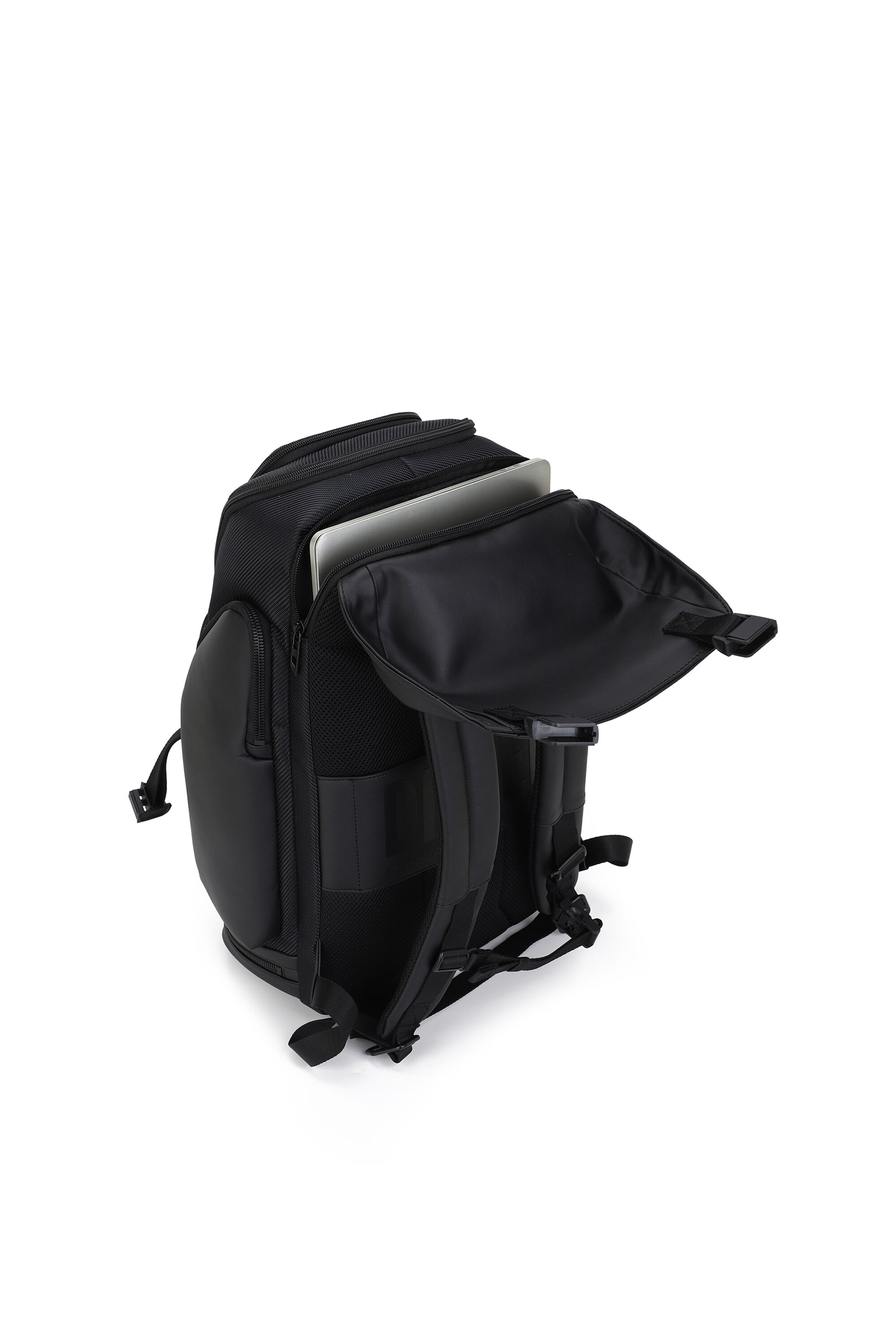 Diesel - DIESEL CARBON FIBER BACKPACK-BLACK  DSB0, Unisex's Functional business backpack in Black - 6