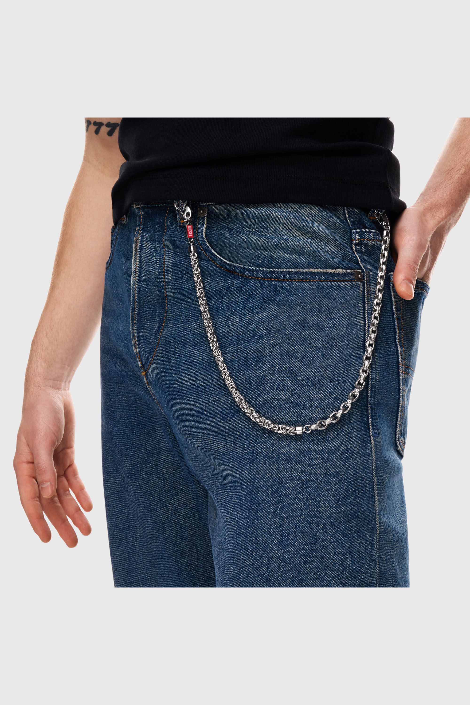 Diesel - DX1694040 JEWELLERY, Unisex's Stainless steel multi-wear chain in Silver - 5