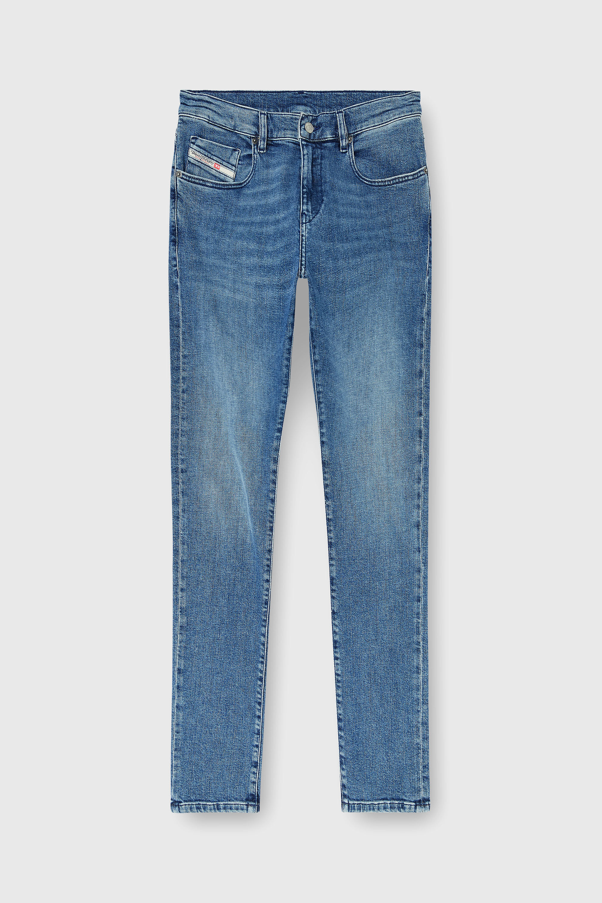 Diesel - Man's Slim Jeans 2019 D-Strukt 0HDBK, Medium blue - 6