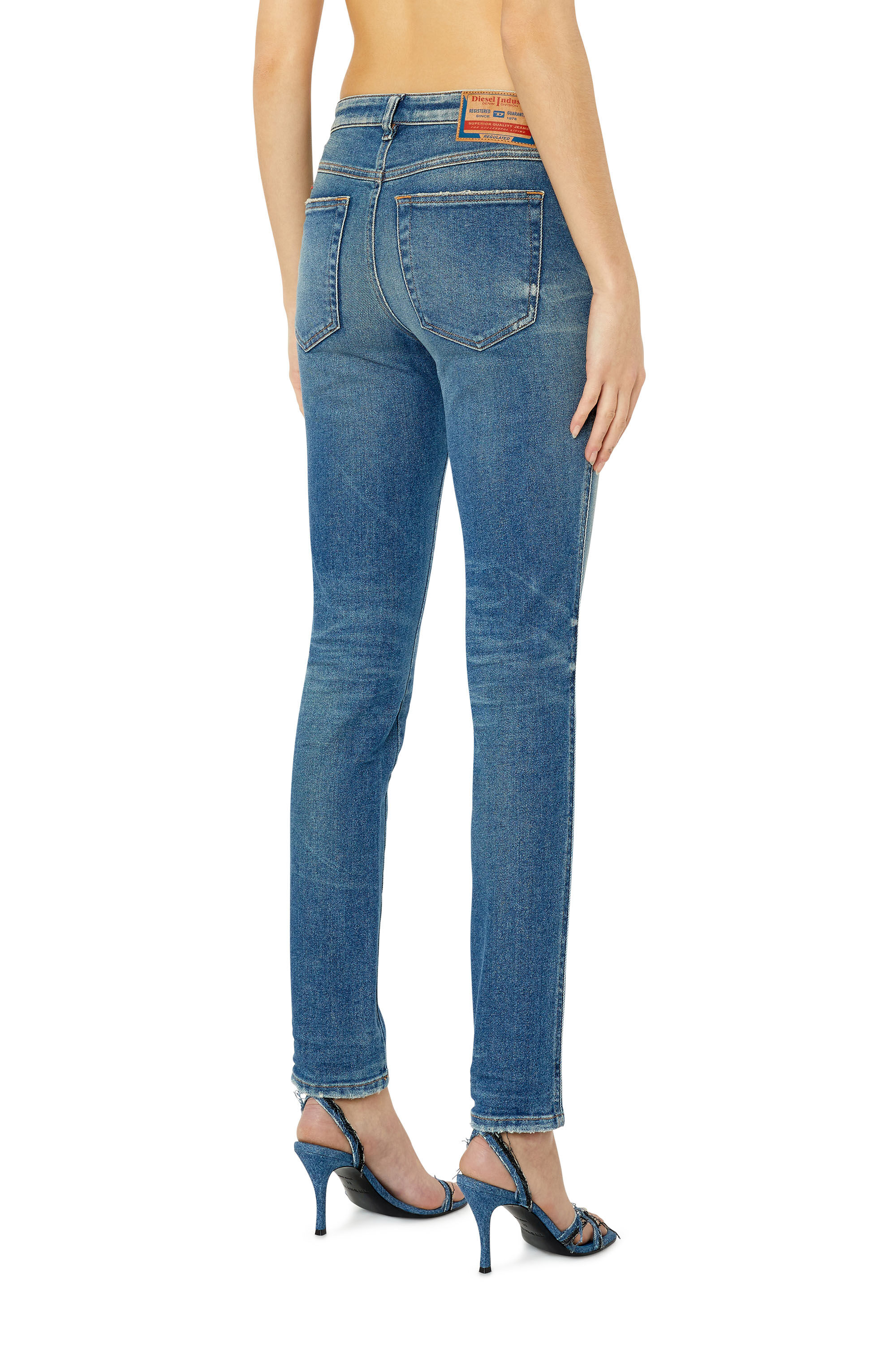 Diesel - Skinny Jeans 2015 Babhila 09E88, Medium blue - Image 4