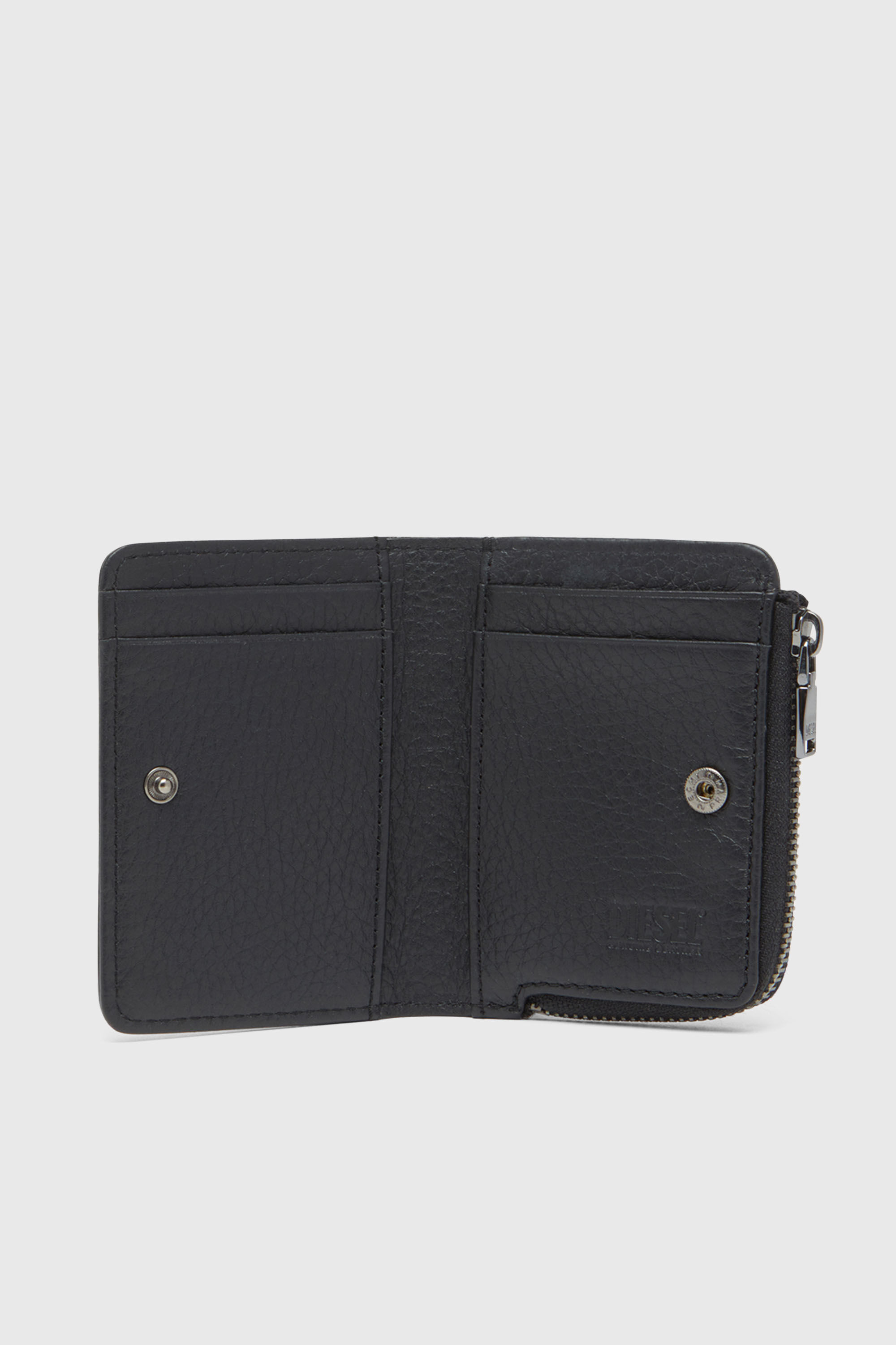 Diesel - HISSU EVO CARD HOLDER L, Man's Leather card holder in Black - 3