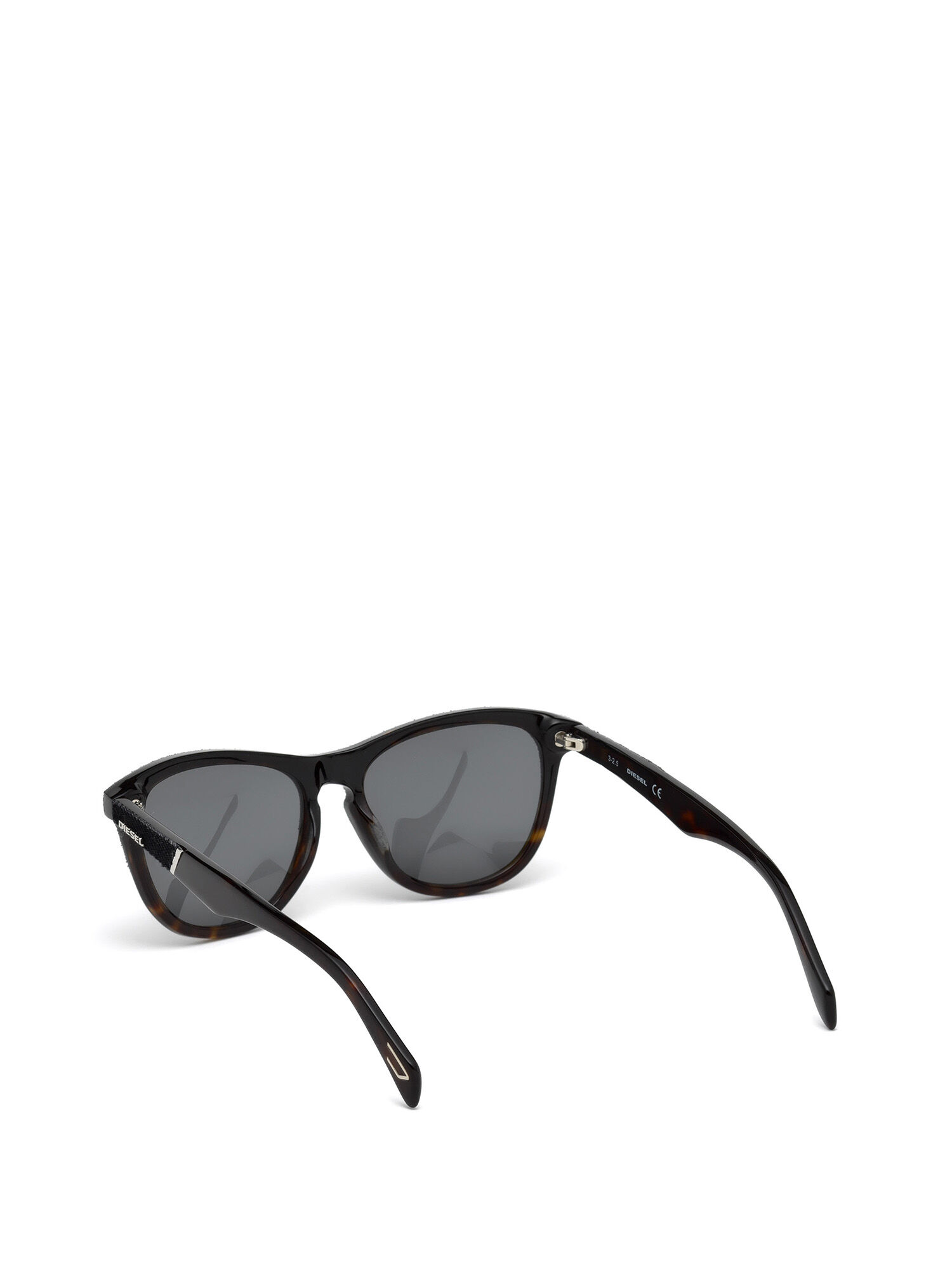 Diesel - DM0192, Unisex's Eyewear with denim frame front and detail in Dark Blue - 2
