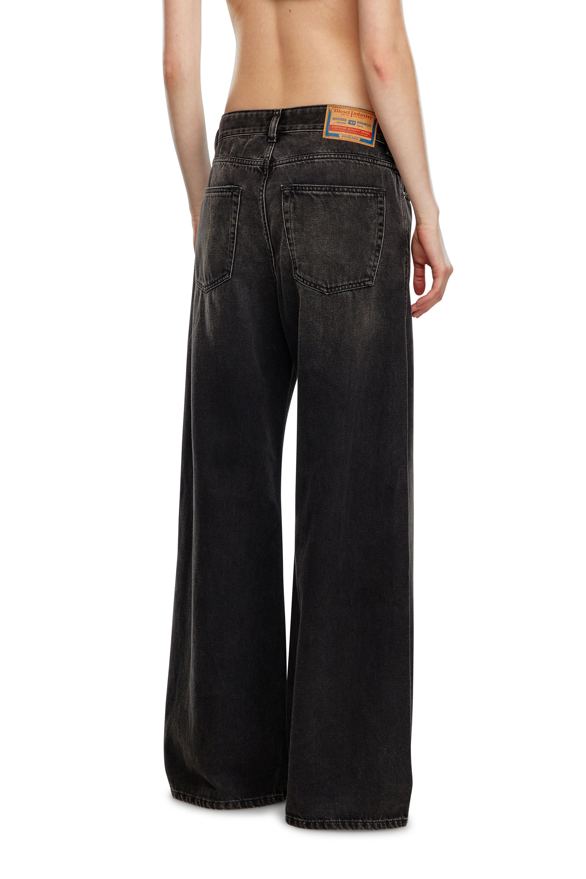 Diesel - Woman's Straight Jeans 1996 D-Sire 09J96, Black/Dark grey - 4