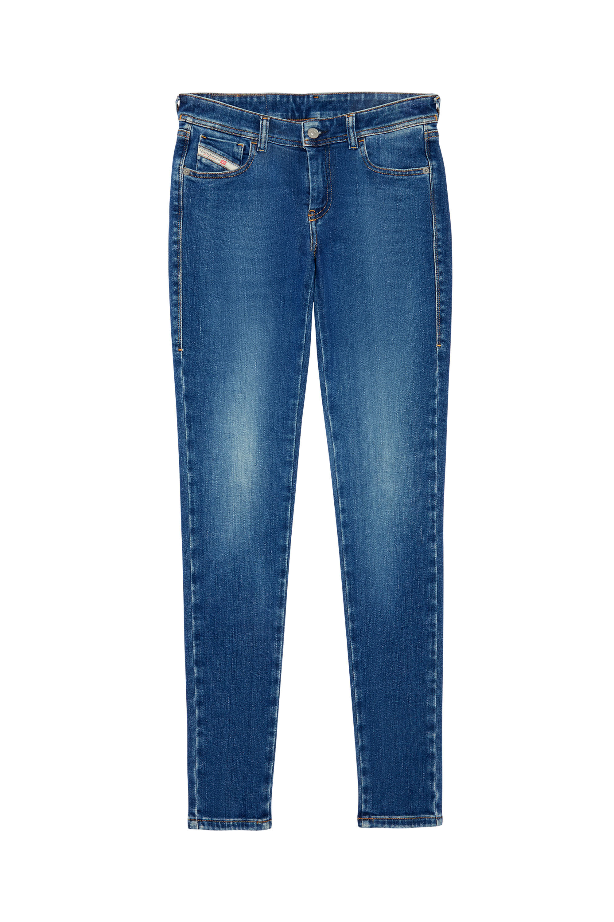 Diesel - 2018 SLANDY-LOW 09C21 Super skinny Jeans, Medium blue - Image 2