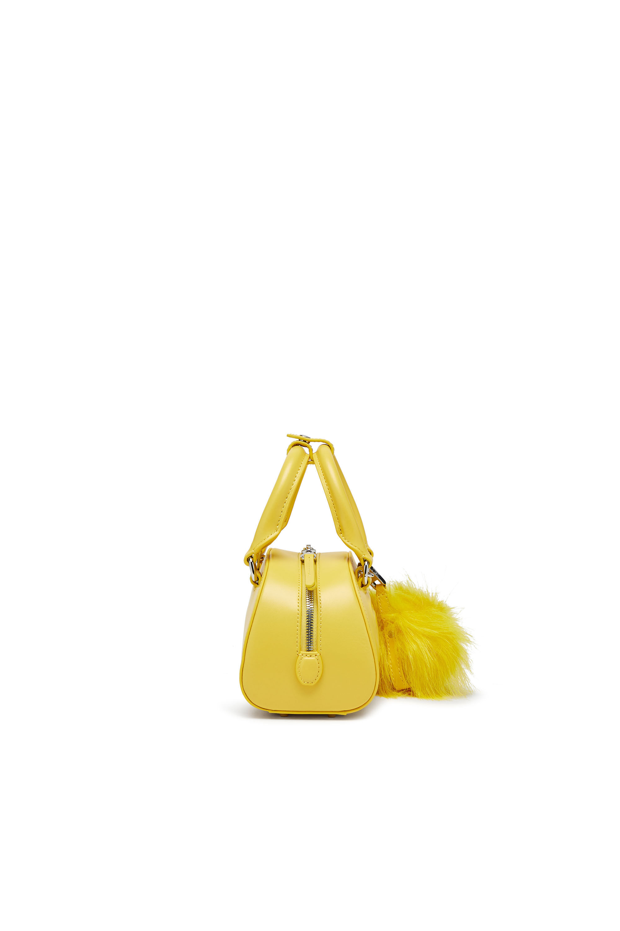 Diesel - 1DR DOME CROSSBODY, Woman's 1DR Dome-Mini bowling bag in nappa leather in Yellow - 3