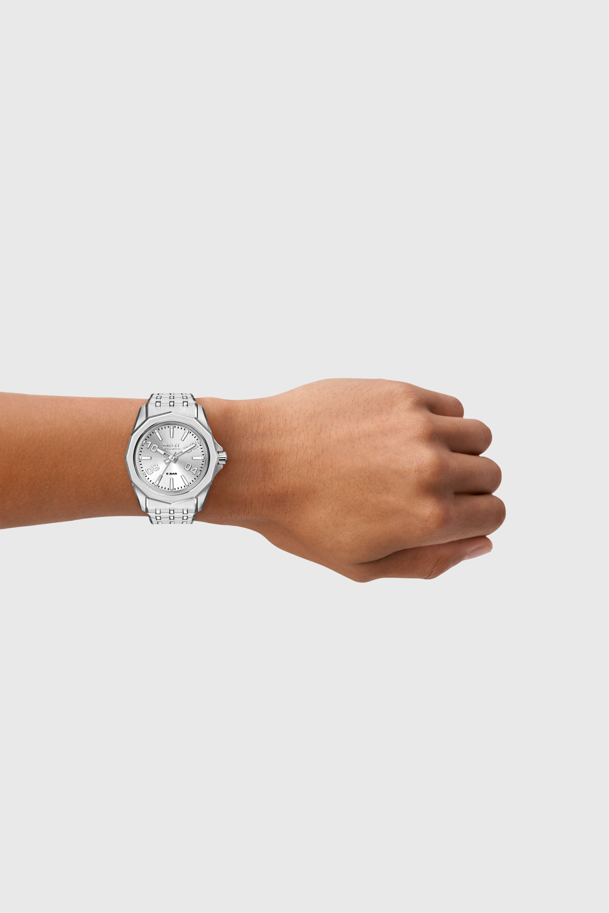 Diesel - DZ2236 WATCH, Man's Stinger stainless steel watch in Silver - 5