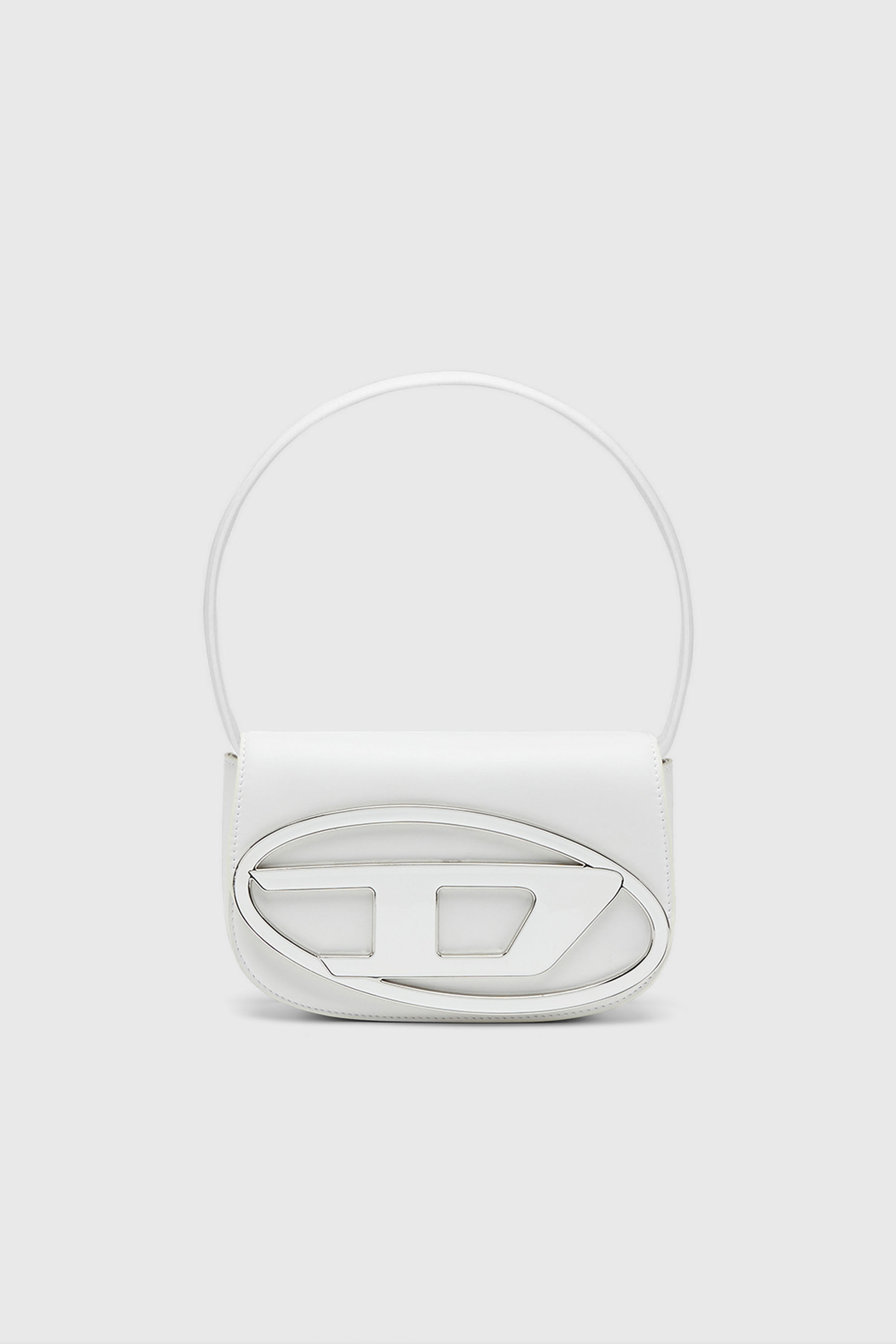 Diesel - 1DR, Woman's 1DR-Iconic shoulder bag in nappa leather in White - 2