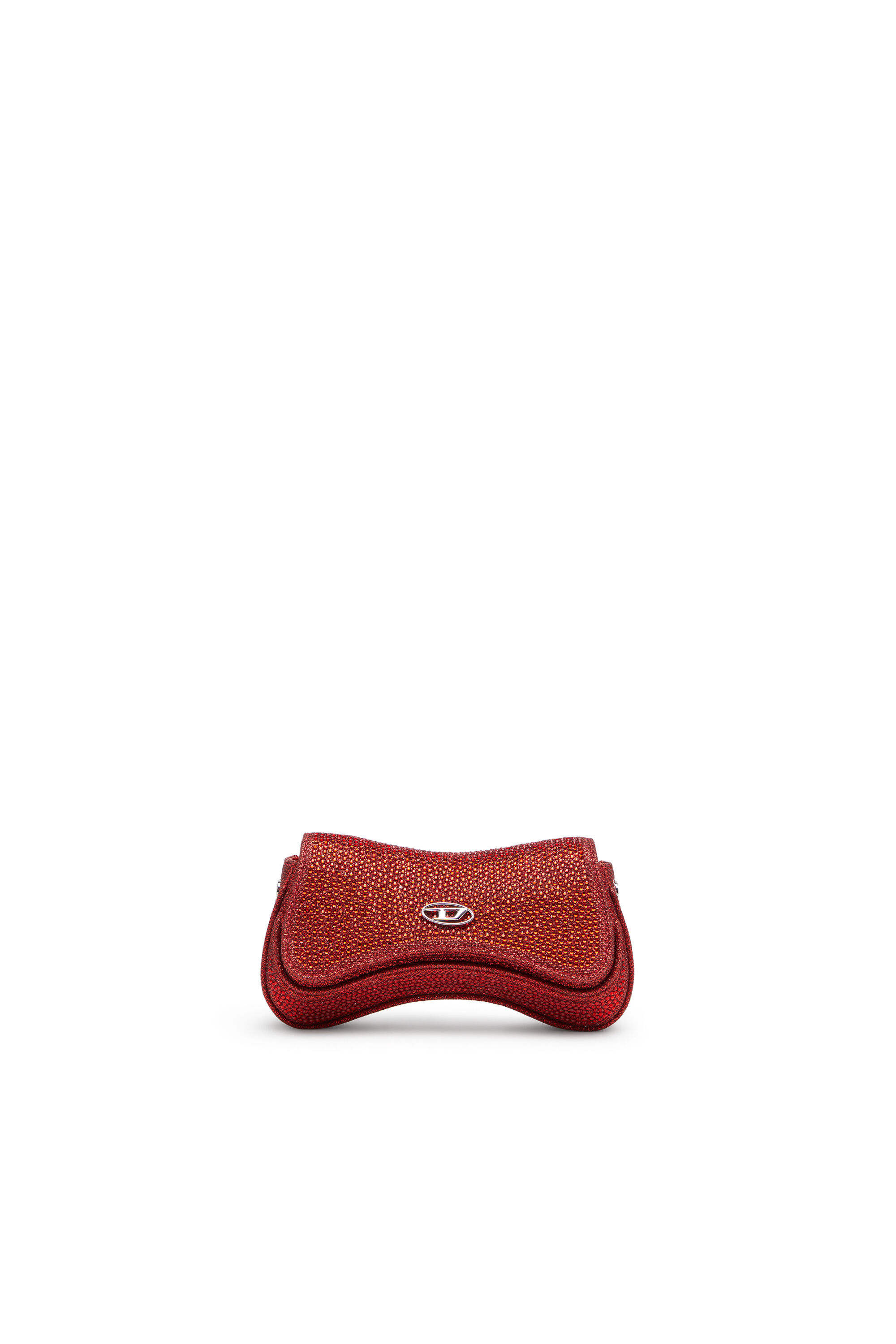 Diesel - PLAY CROSSBODY XS, Woman's Play-Small crossbody bag with crystal in Red - 1