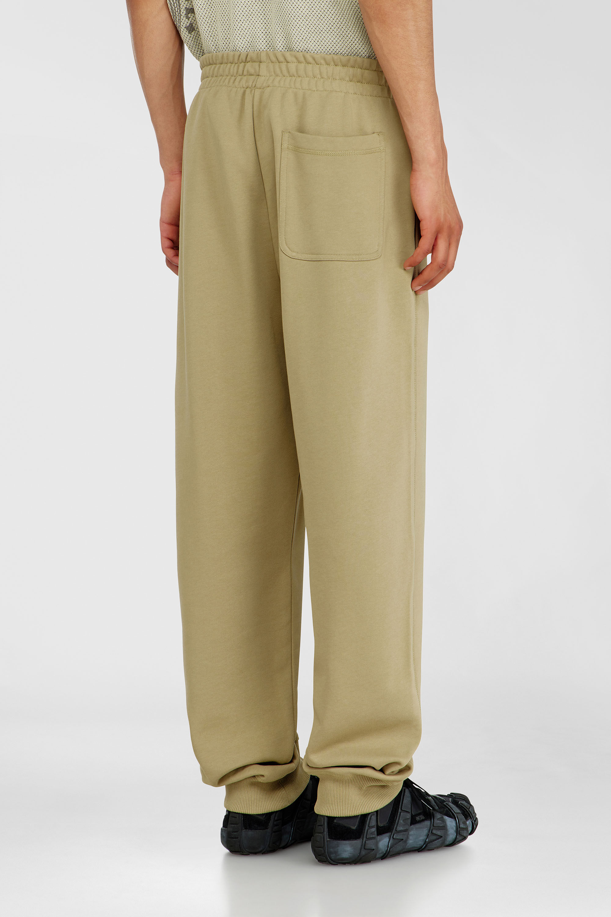 Diesel - P-MARKY-IOD, Man's Cotton pants with metallic Oval D in Beige - 4