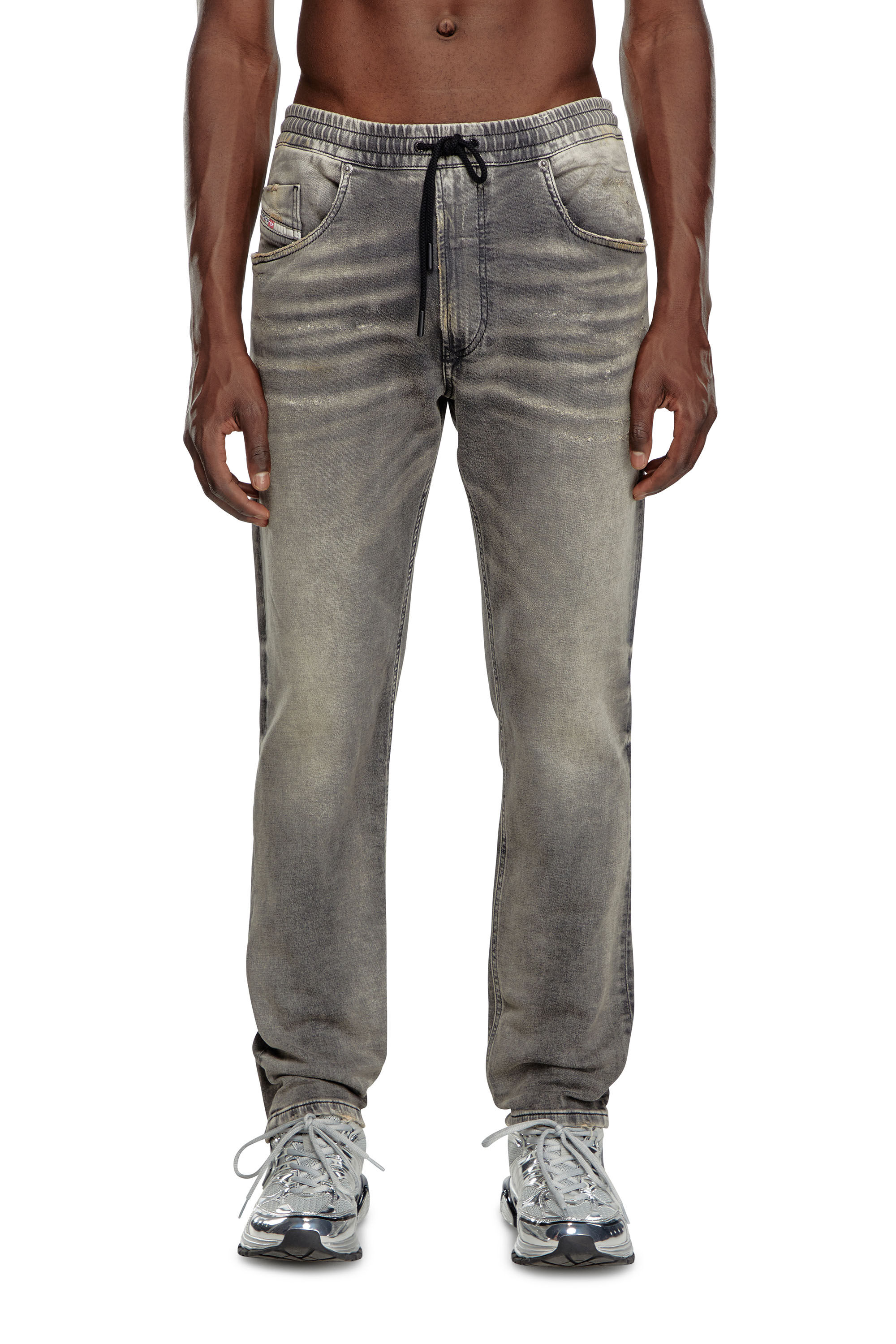 Diesel - Man Tapered 2030 D-Krooley Joggjeans® 068LQ, Grey - Image 3