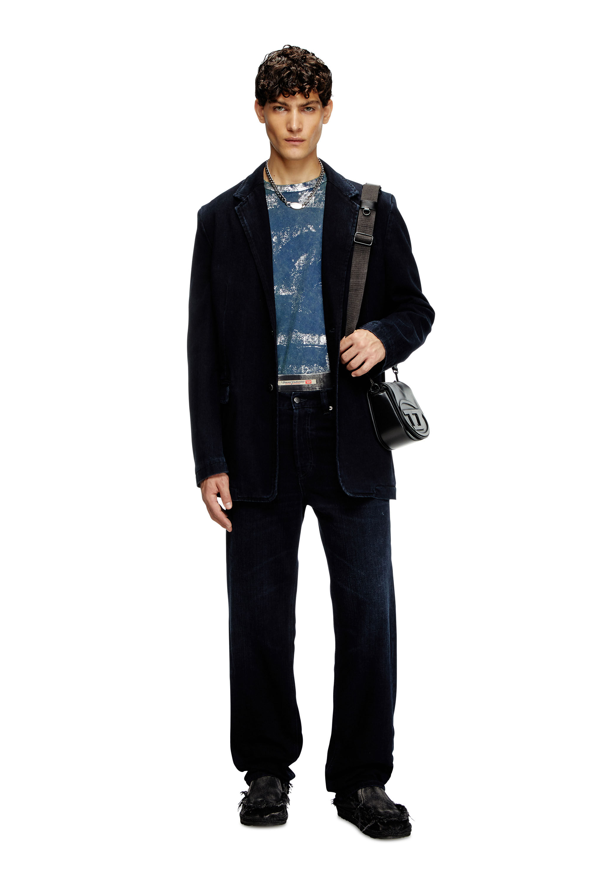 Diesel - Man's Regular Jeans 2024 D-Macs 09L54, Dark Blue - 1