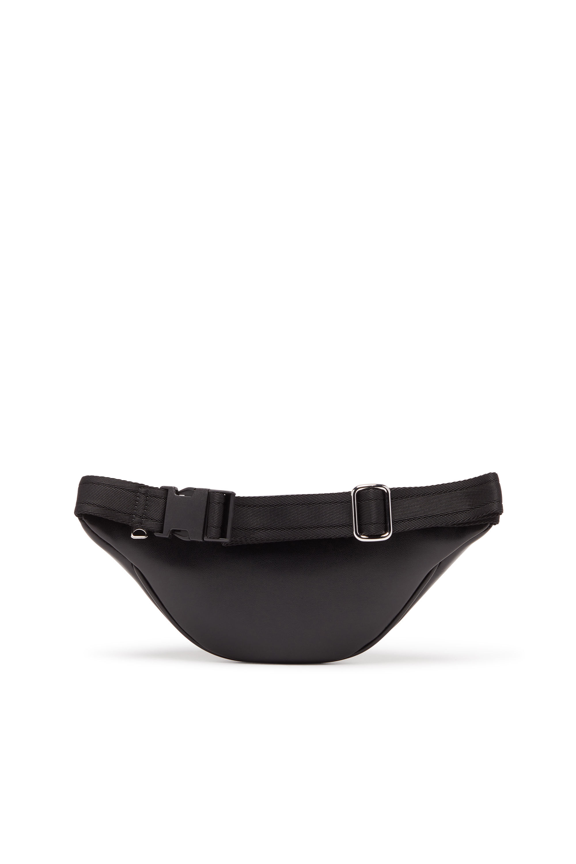 Black leather shop belt bag