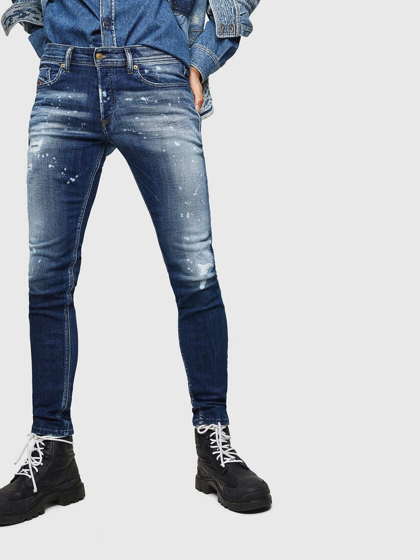 SLEENKER-X 0091Y Men: Skinny Medium blue Jeans | Diesel