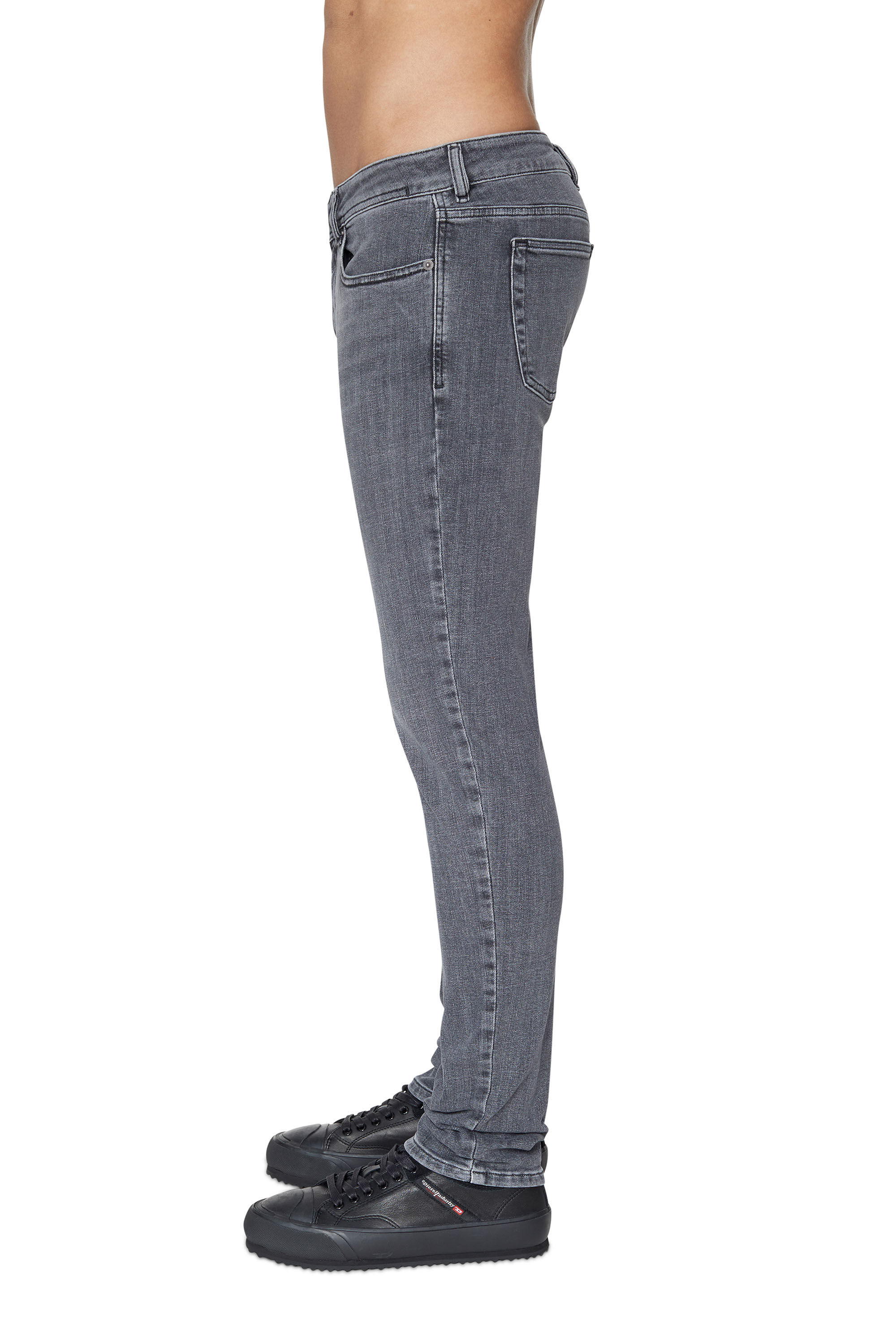 Diesel - 1979 Sleenker 09B97 Skinny Jeans, Black/Dark grey - Image 5