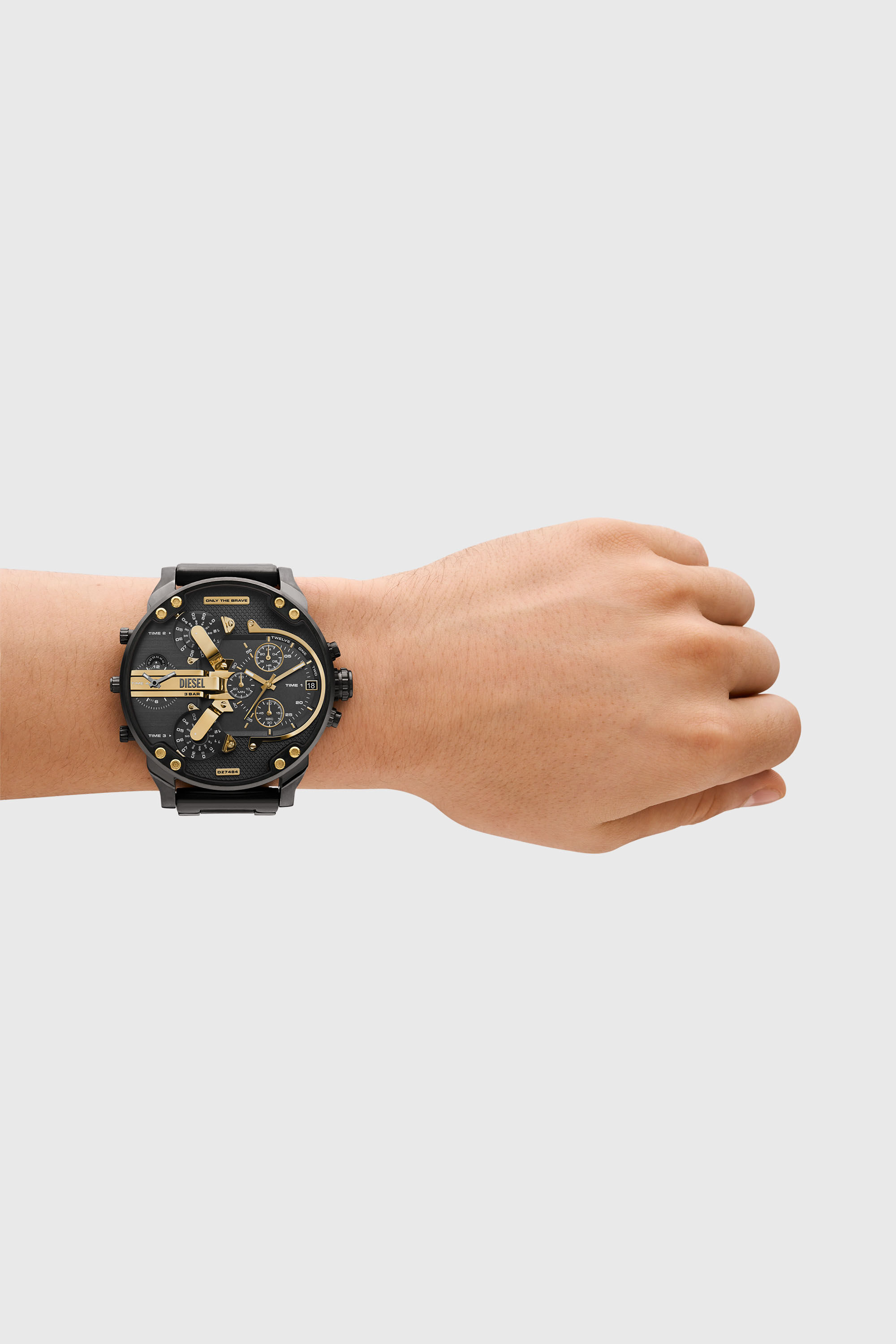 Diesel - DZ7484, Man's Mr. Daddy Two-Tone Stainless Steel Watch in Dark grey - 4