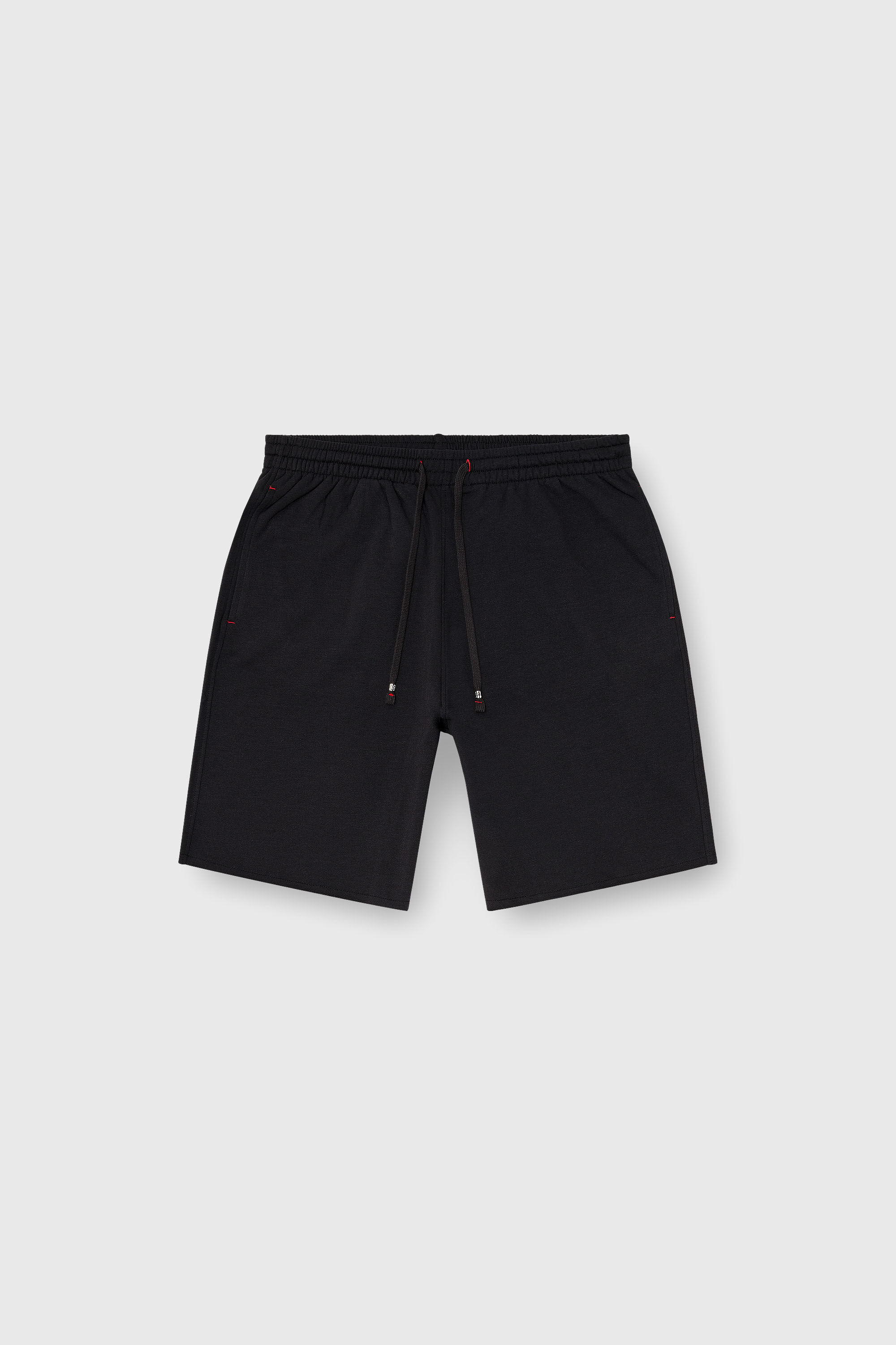 Diesel - CLARA-D-CORE, Woman's Peached sweat shorts with raw hems in Black - 2