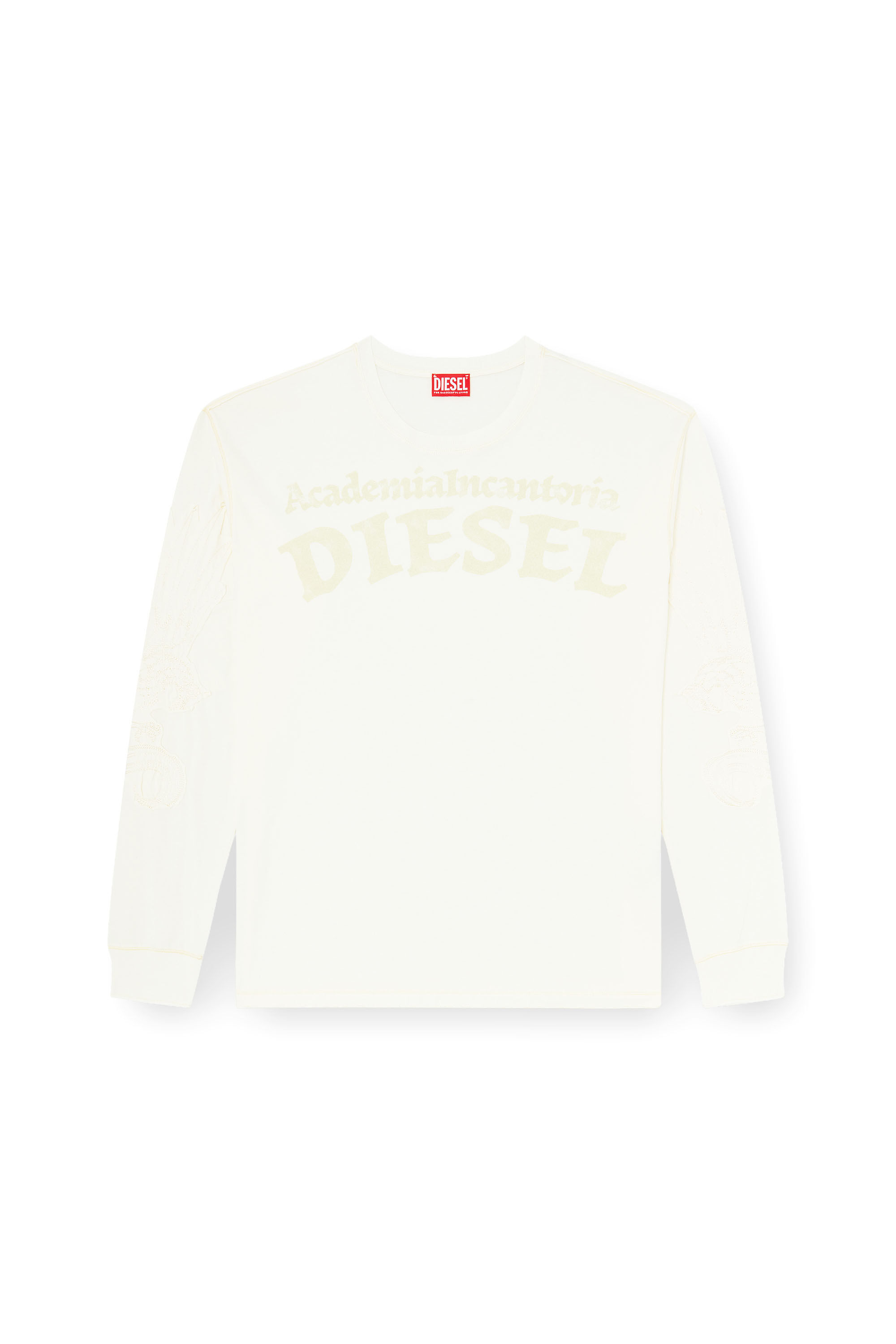 Diesel - T-NORM-LS-AA3, Man's Long-sleeve T-shirt with prints and patches in null - 2