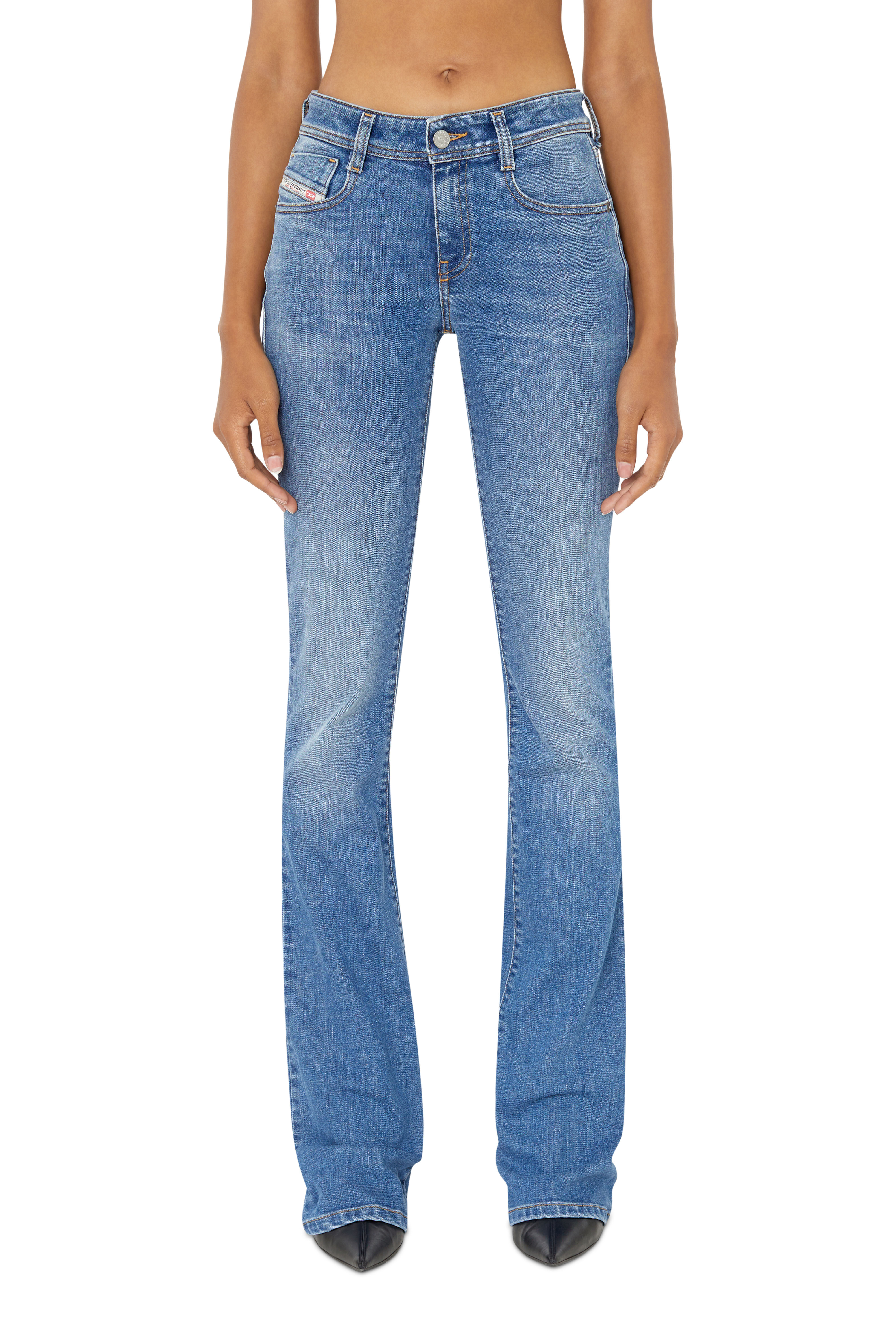 Diesel - 1969 D-Ebbey 09D47 Bootcut and Flare Jeans, Medium blue - Image 3