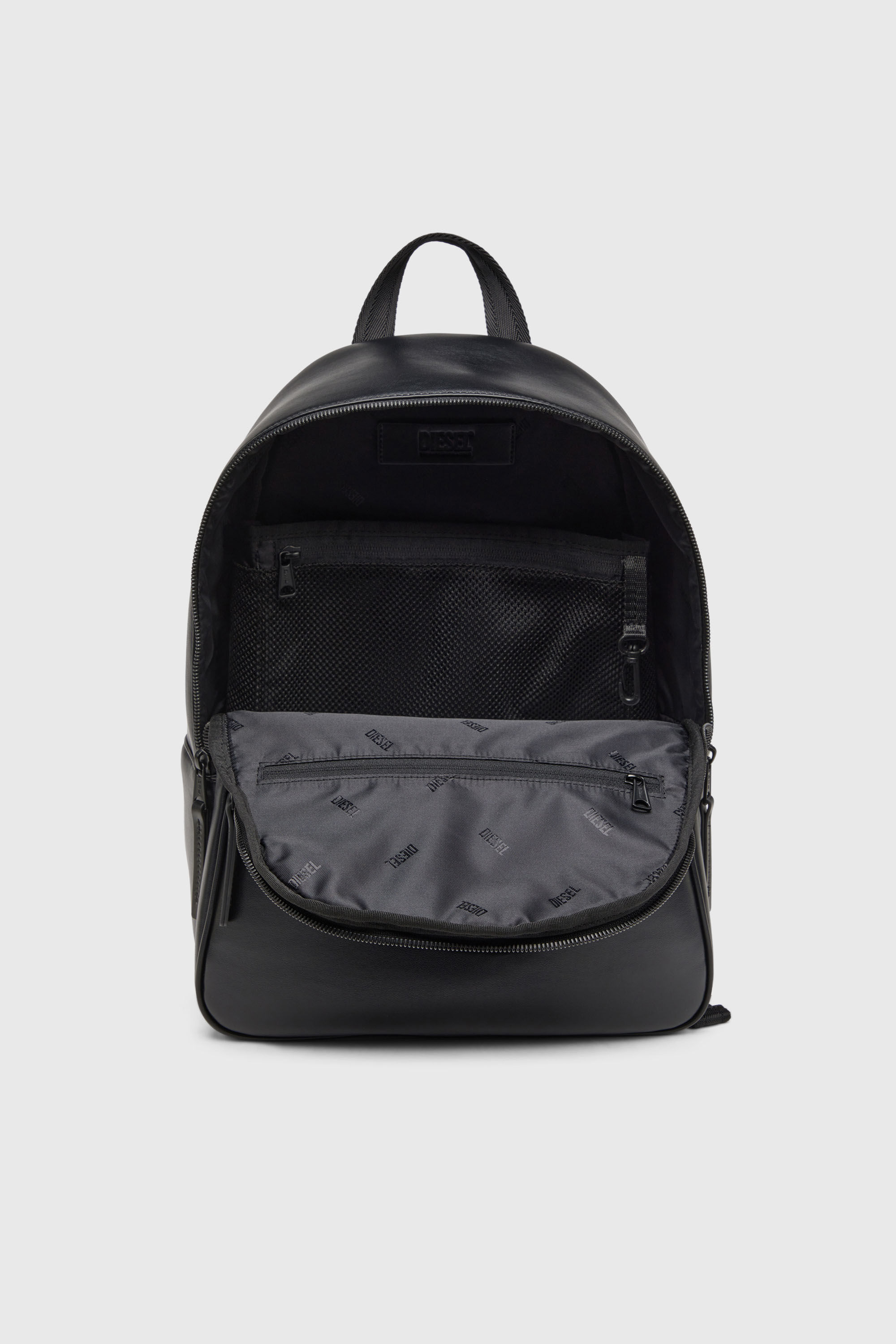 Diesel - HOLI-D BACKPACK M, Man's Holi-D-Backpack in neoprene and PU in Black - 4