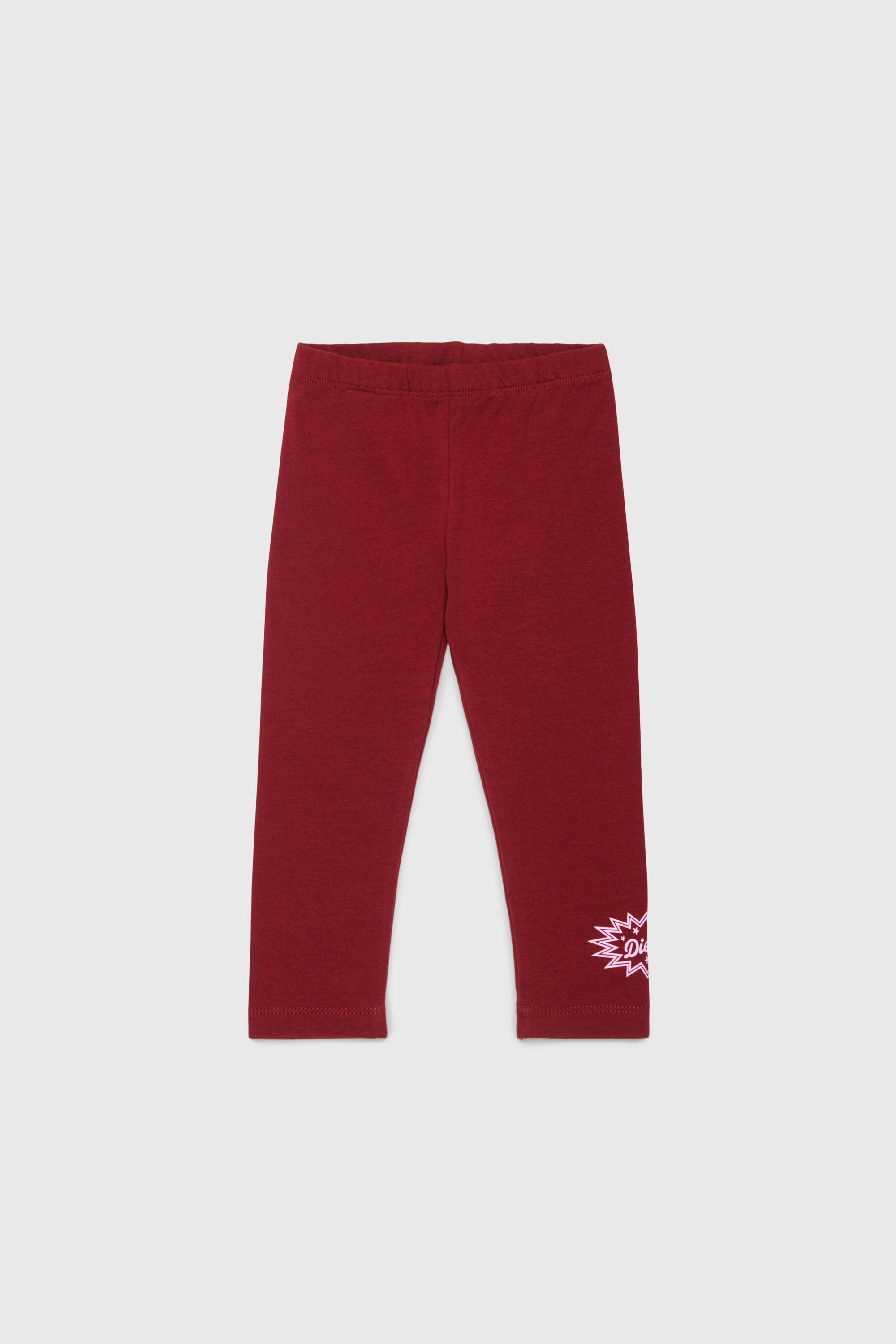 Diesel - PFUMB, Woman's Leggings with starburst logo print in Red - 1