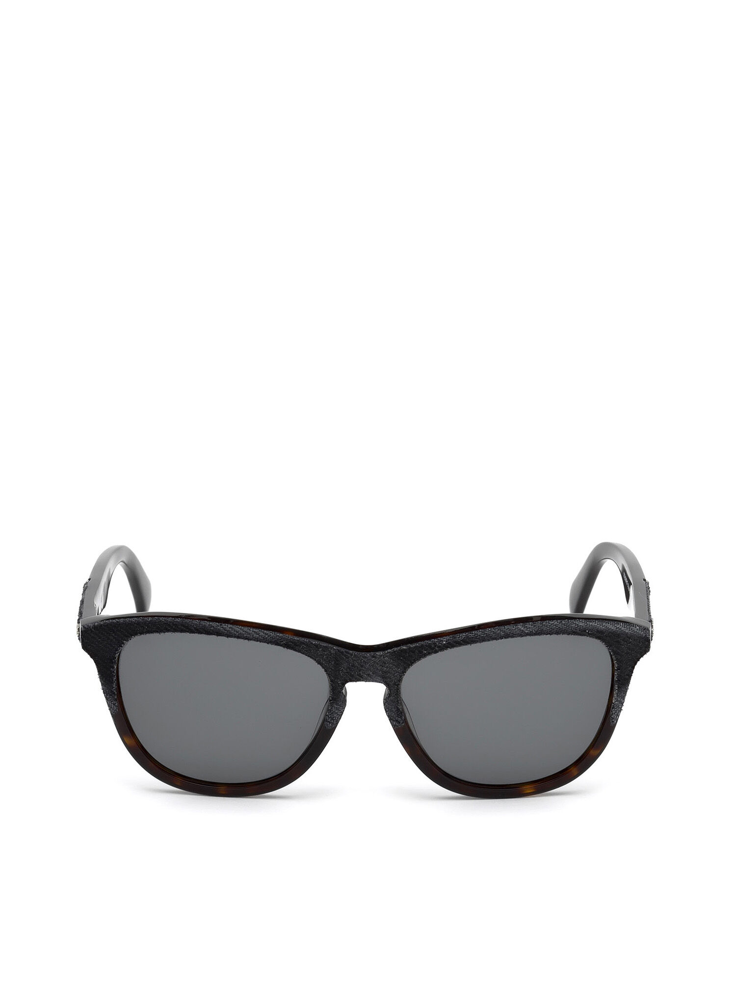 Diesel - DM0192, Unisex's Eyewear with denim frame front and detail in Dark Blue - 1