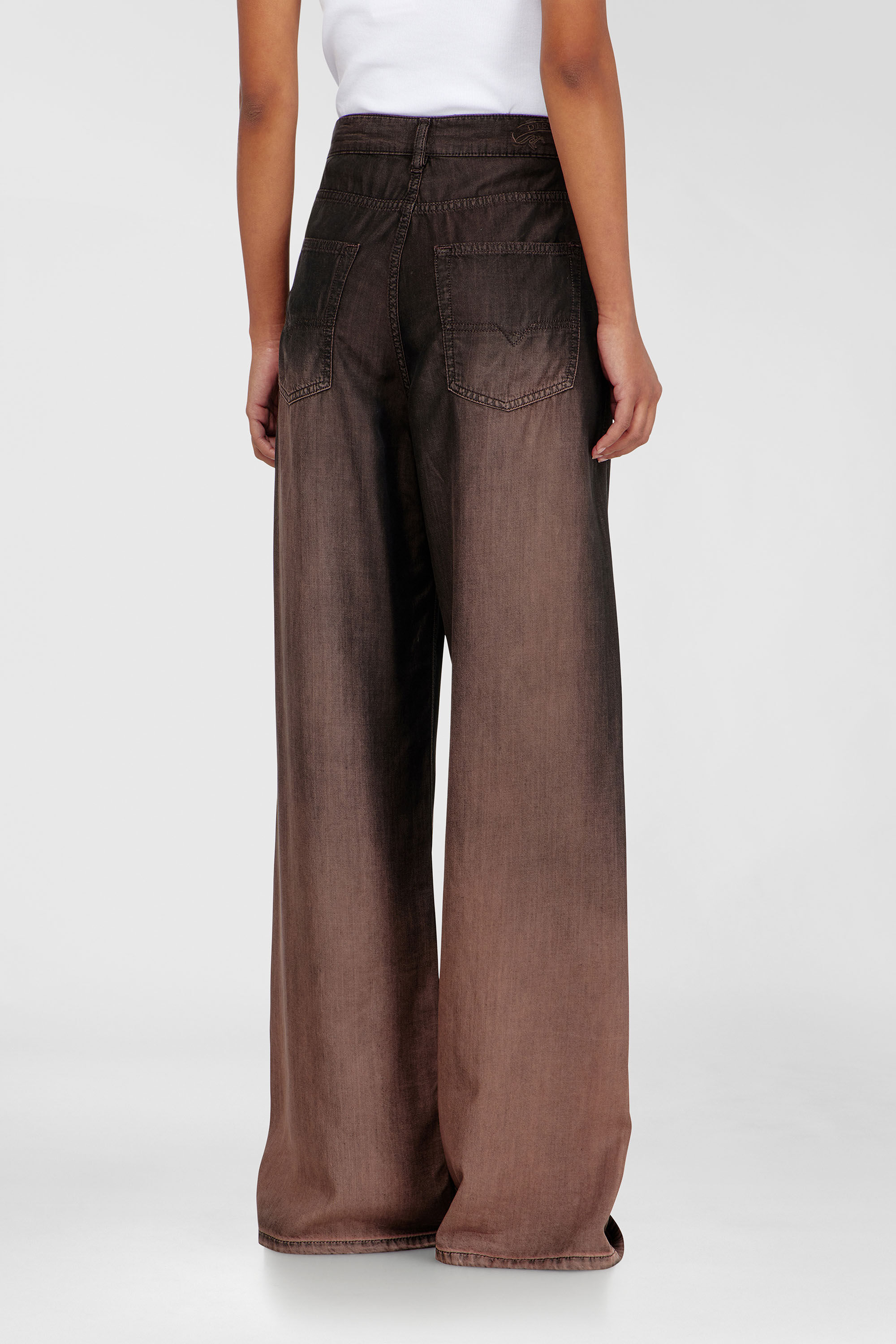 Diesel - Woman's Relaxed Jeans 1996 D-Sire 068YF, Brown - 5