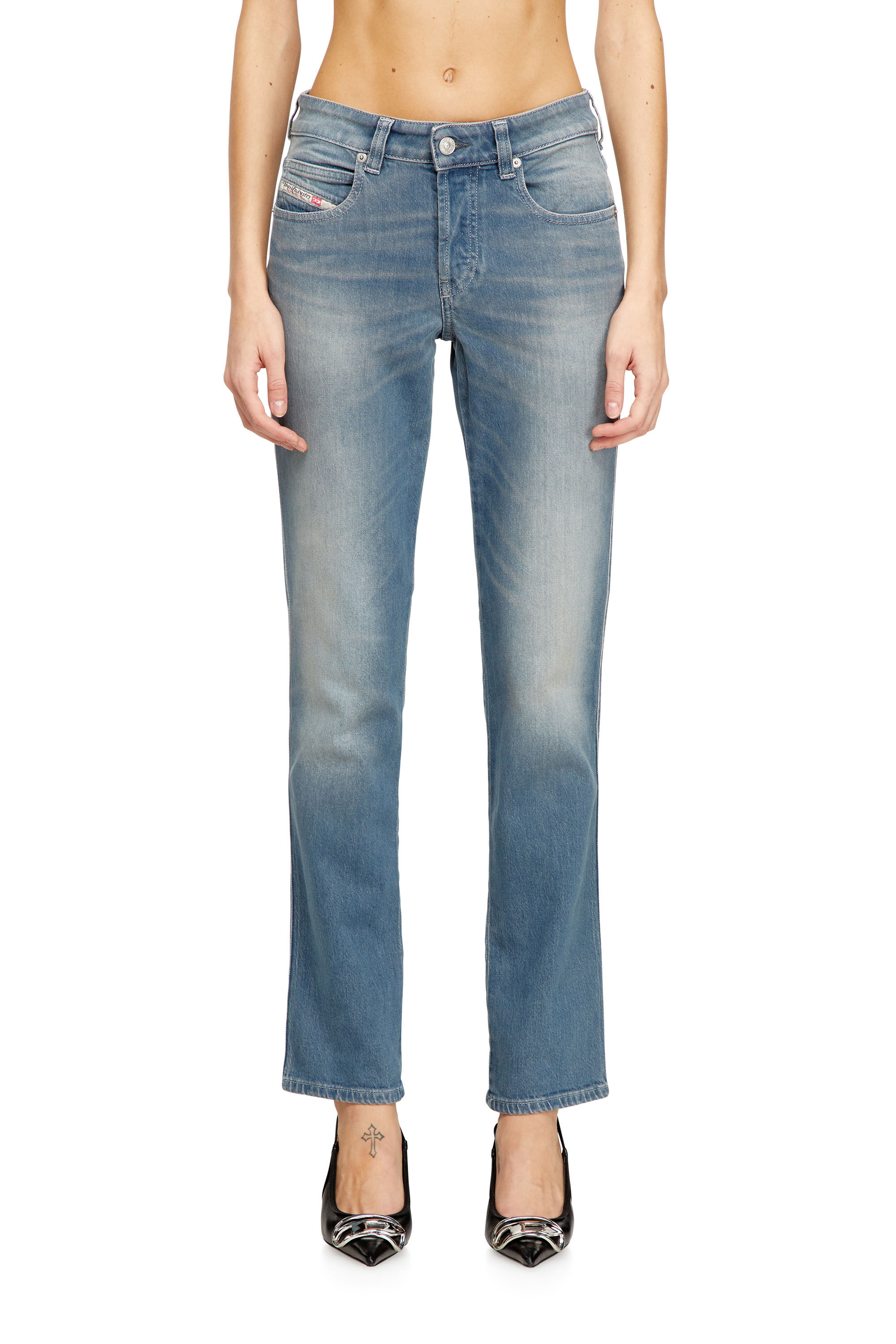 Diesel - Woman's Slim Jeans 1992 D-Jiann 09N75, Medium blue - 2